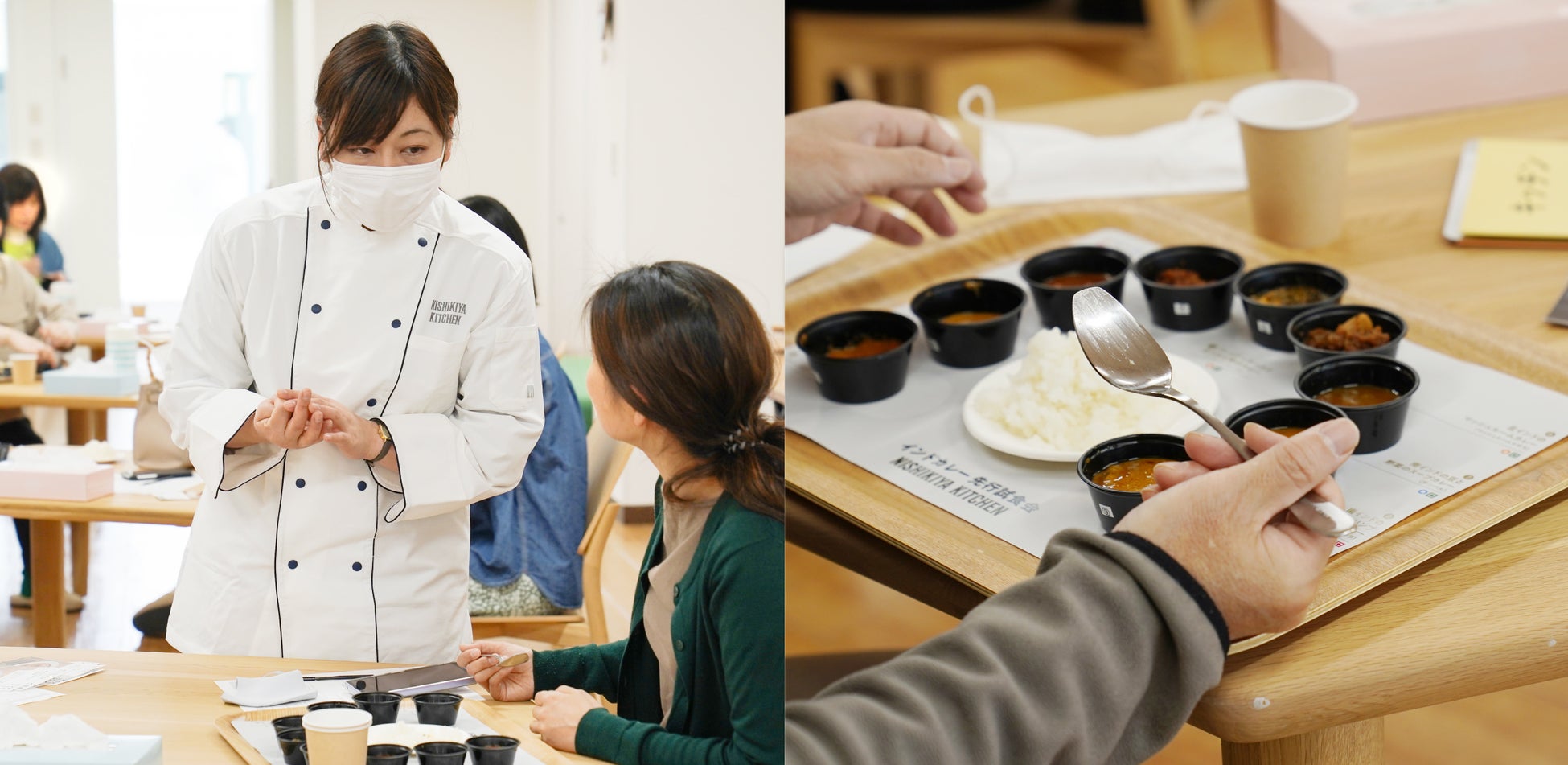 製品化されない豆を「食べておいしい！」「見てかわいい」のオリジナル豆アイスへ。オープンキャンパスで試食体験。