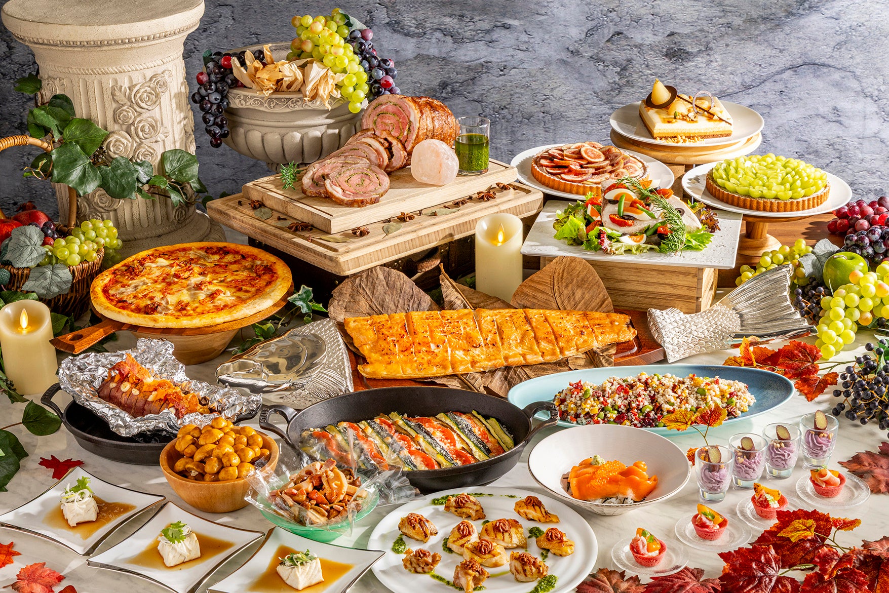 【ヒルトン成田】世界の美食と旬のシャインマスカットを味わう「ワールドグルメ＆シャインマスカットデザートビュッフェ」開催 　ディナーはシャインマスカットが食べ放題！ランチタイムはオプションで！