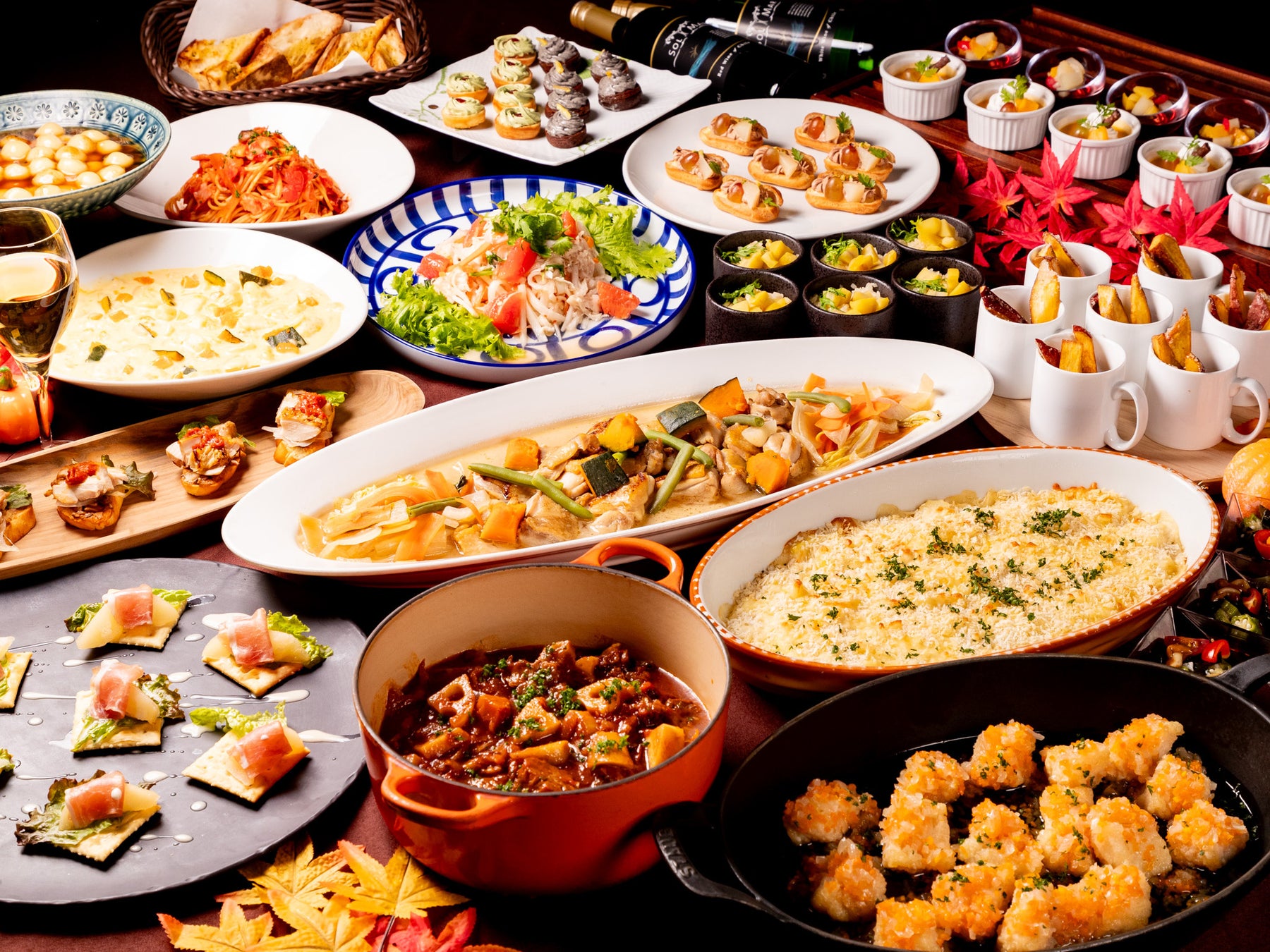 10種類のキノコを楽しむコラーゲン火鍋で免疫力アップ!ラグジュアリーホテルのオータムディナー