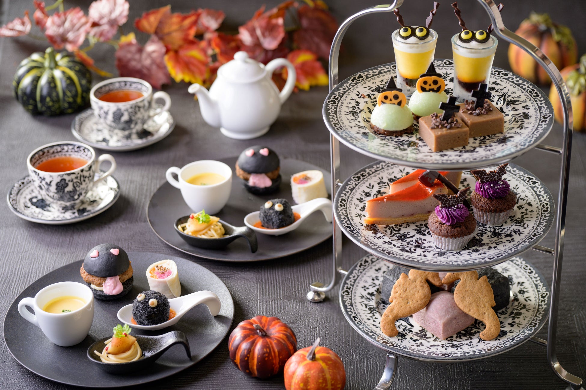 【京都The Shinmonzen】秋の優雅なひととき 栗と柿のアフタヌーンティー