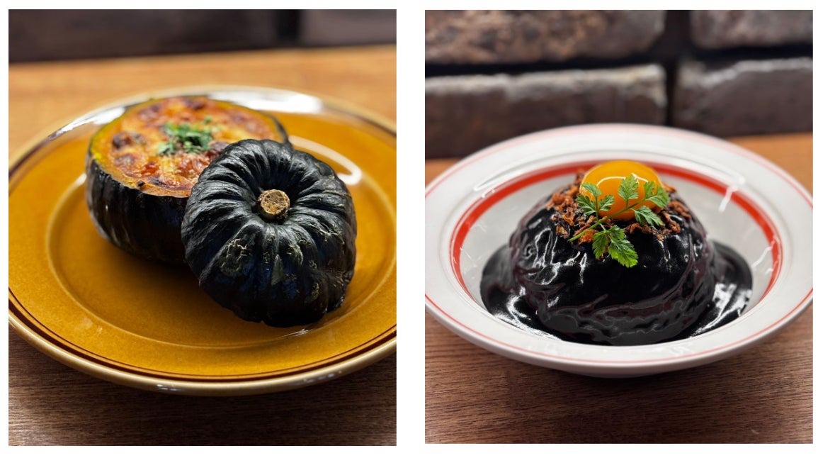 【BISTRO CHURA（ビストロちゅら）】沖縄×フレンチが生む“ハロウィン・ビストロ”　秋限定メニュー「極旨クリーミーカボチャのオーブン焼き」と「コクうまお月見タコライス」が期間限定で新登場！