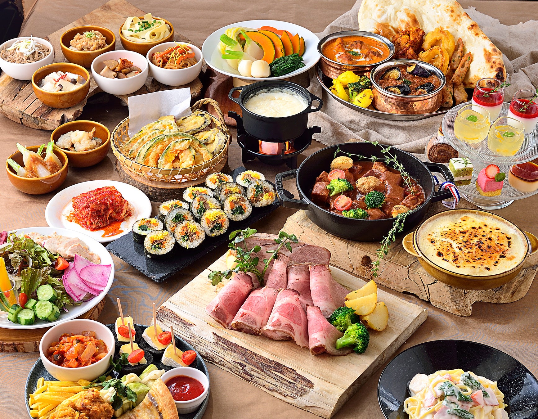 エミテラス所沢4F、「テラスビュッフェTABLE（ターブル）」にて、北海道ミルク＆チーズで楽しむ「北の贈りもの“ウインタービュッフェ”」を開催。