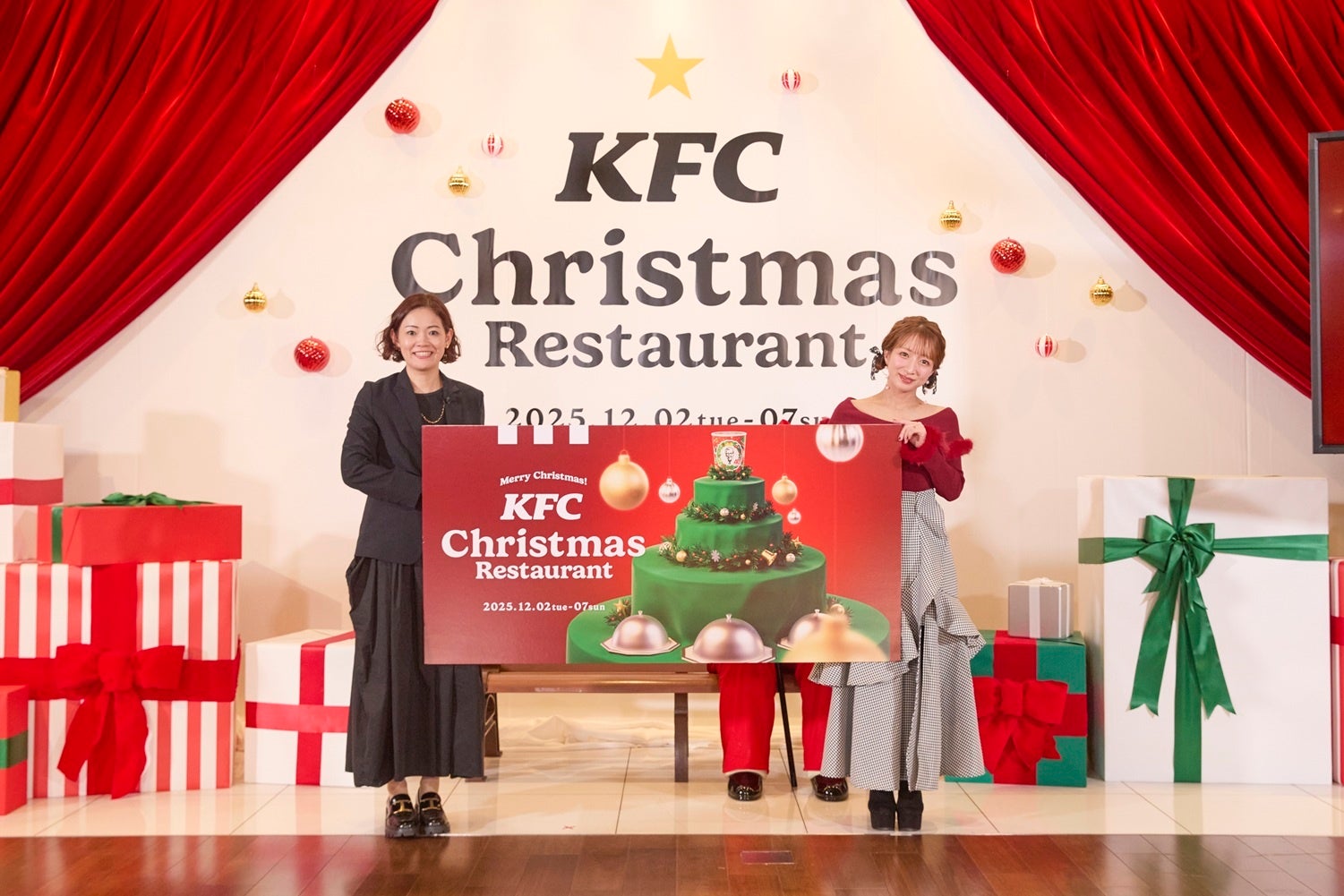【イベントレポート】KFC初のクリスマスレストラン「KFC Christmas Restaurant」が12月2日(火)から六本木ヒルズに期間限定オープン！ 辻希美さんがクリスマスのデートコーデで登場