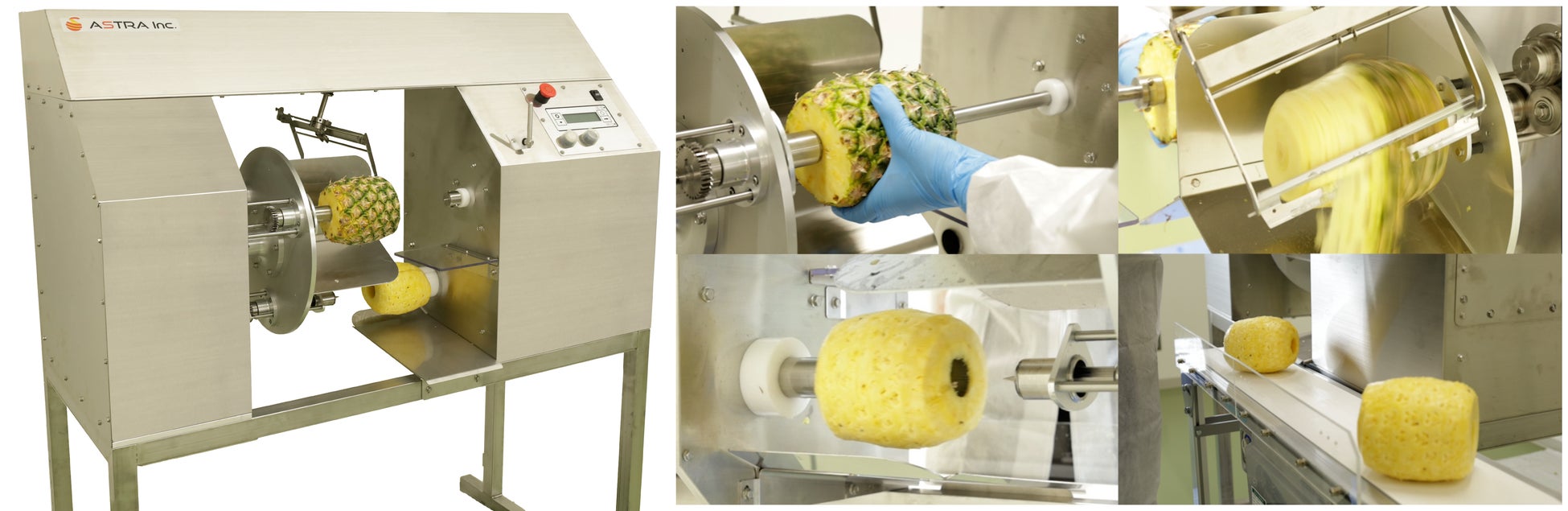 パイナップル加工を完全自動化 — 全自動皮むき・芯抜き機「FAP-3000」新発売