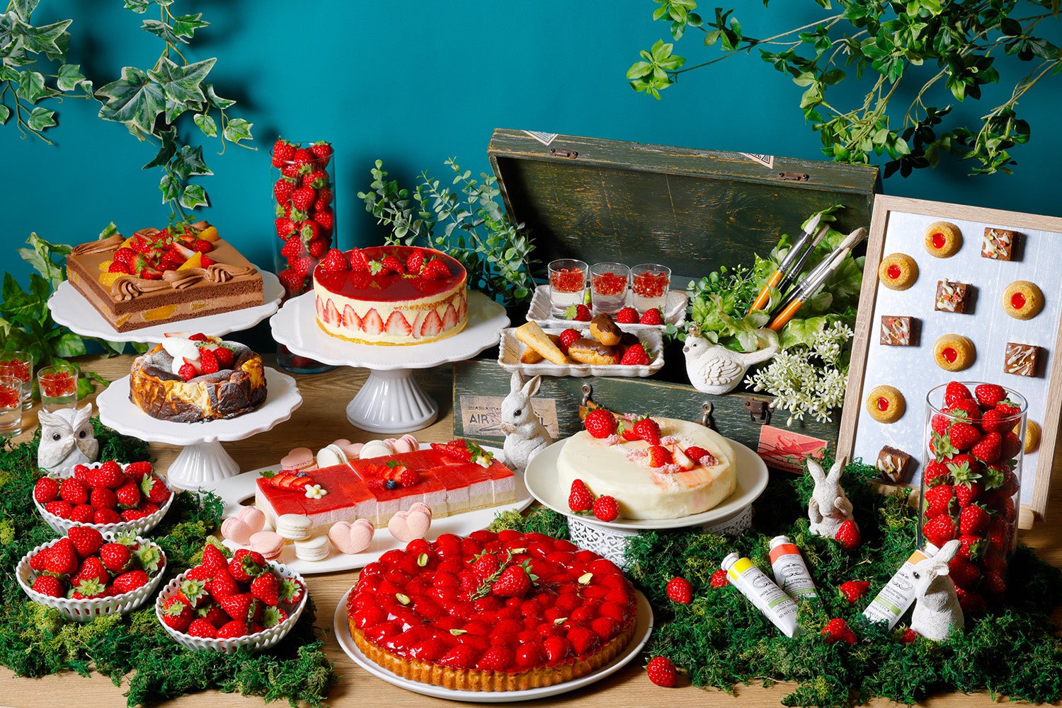 国産苺の食べ比べや滋賀県産＜みおしずく＞を使ったいちごタルトなど いちごスイーツをたっぷり愉しむスイーツビュッフェ『苺の森のアトリエ』 琵琶湖ホテルで2026年1月24日（土）から開催