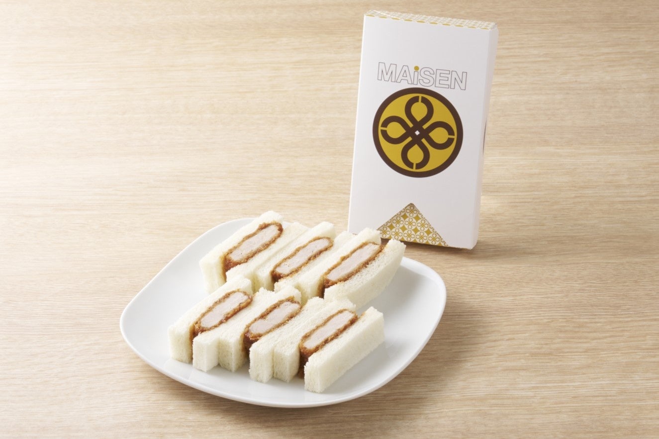 空の旅のお供に！福岡空港内『初屋はかたろう 福岡空港店』にて、まい泉の人気商品「ヒレかつサンド」販売開始