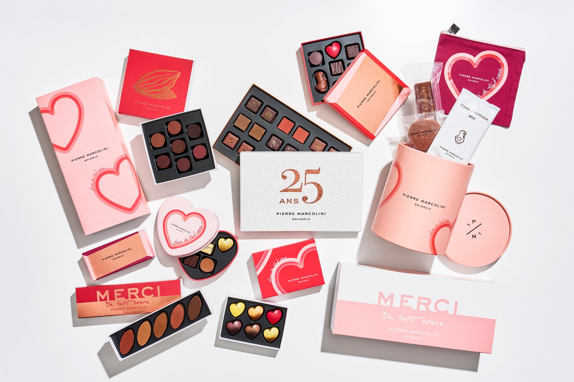 【ピエール マルコリーニ】2026 バレンタインコレクション 日本上陸25周年のテーマは“Merci de tout Coeur (心からありがとう)”。1月10日（土）より数量・期間限定発売