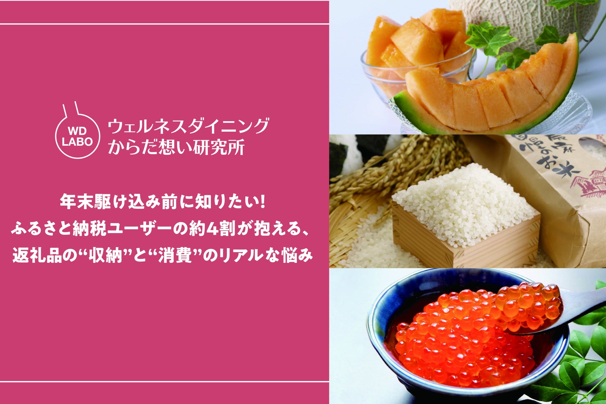 年末駆け込み前に知りたい！ふるさと納税ユーザーの約4割が抱える、返礼品の“収納”と“消費”のリアルな悩み