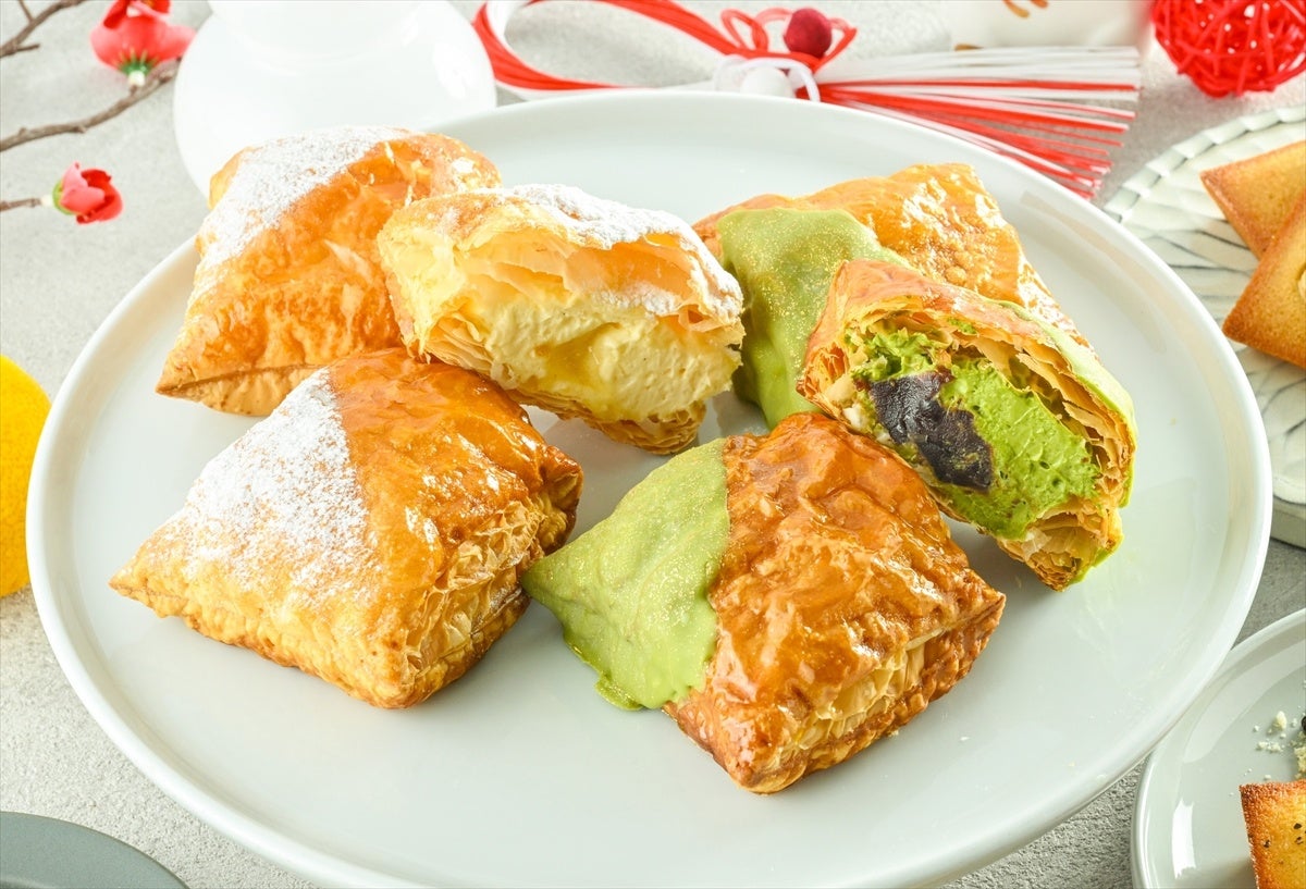 【Butteryららぽーと安城限定】1月1日より、つぶあんの優しい甘さが上品な「小豆抹茶ミルフィーユ」新発売！