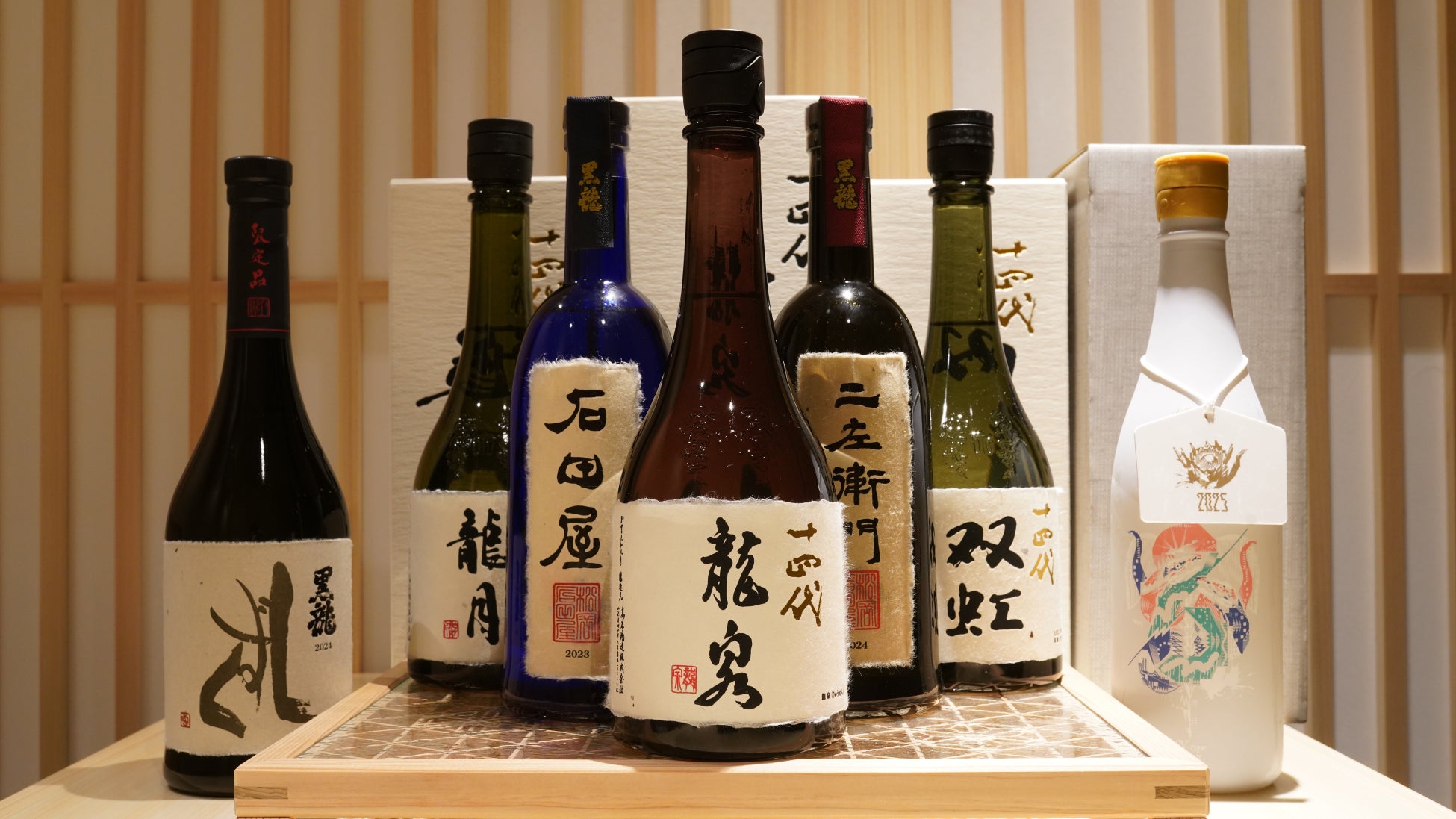 【新規OPEN記念価格！】“十四代・龍泉/龍月/双虹・石田屋/二左衛門ほか”希少日本酒を厳選。〈大宮　鮨 裏無垢〉OPENスペシャルとして記念価格で提供！