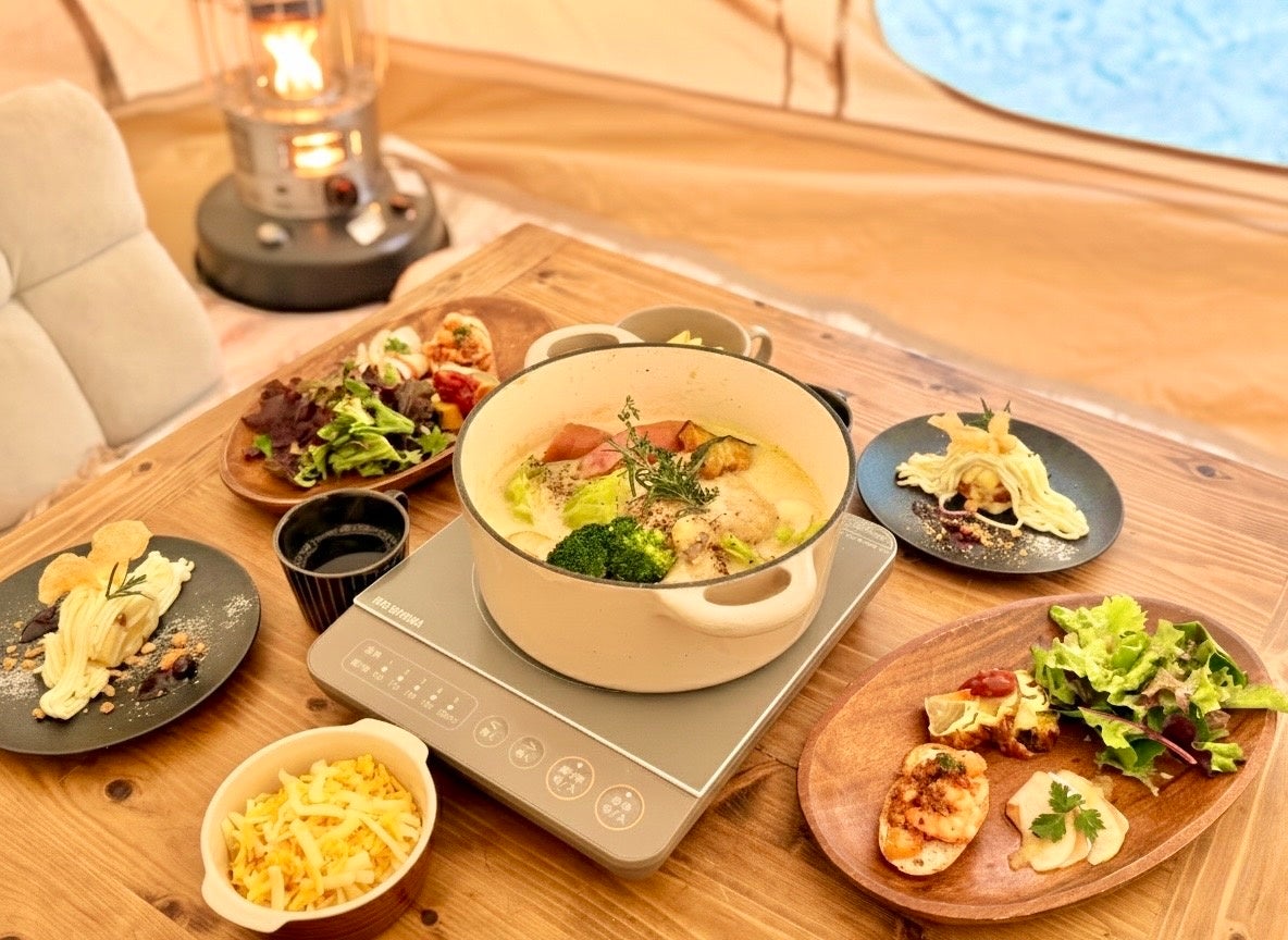 【長野市 飯綱高原】雪景色とこたつ、そして絶品「シュクメルリ」 　冬の特別体験「こたキャン」が1/9～期間限定で販売開始！