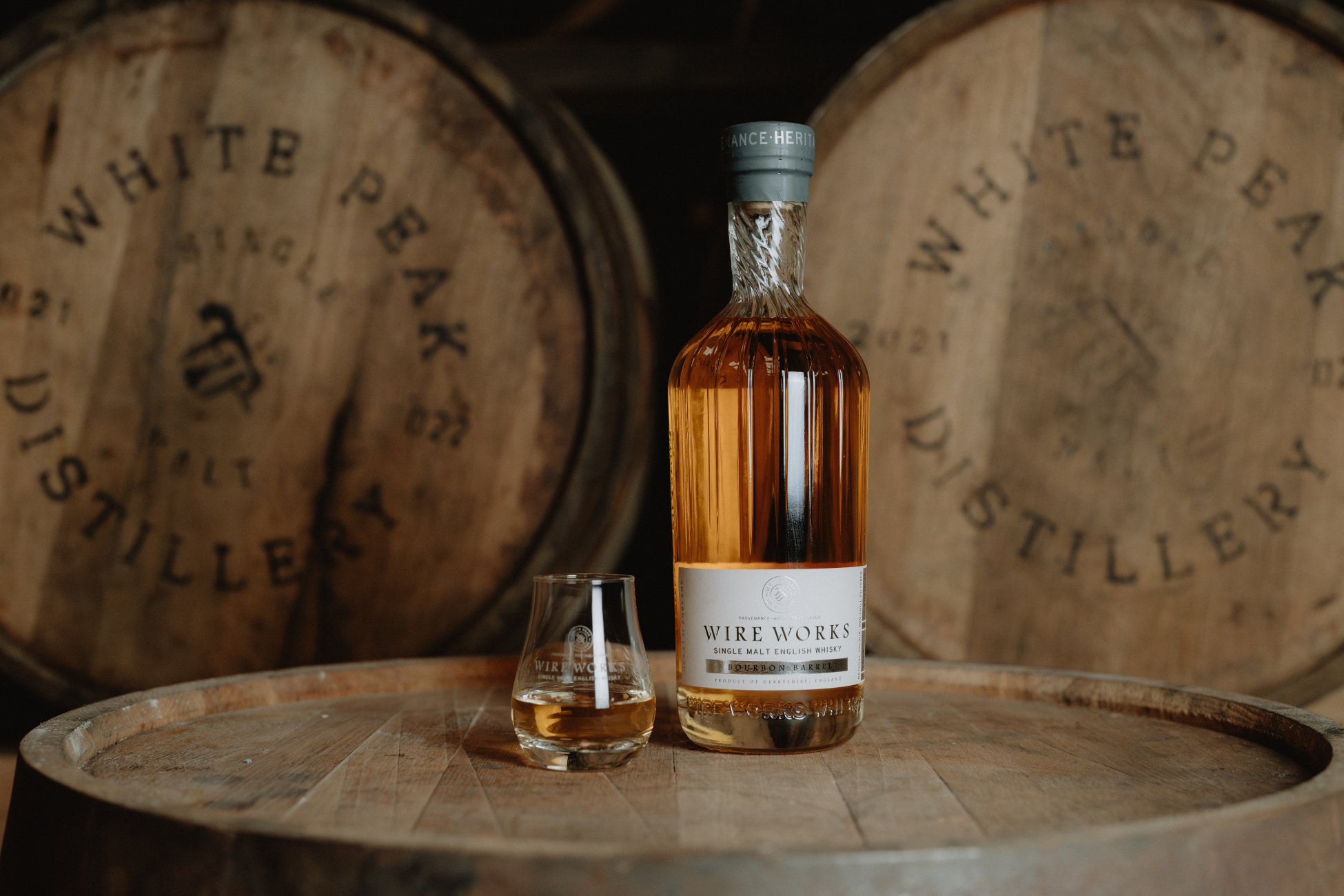 【新商品】バーボン樽熟成のシングルモルトウイスキー！ワイヤーワークス「バーボンバレル」1/13より一般販売開始！