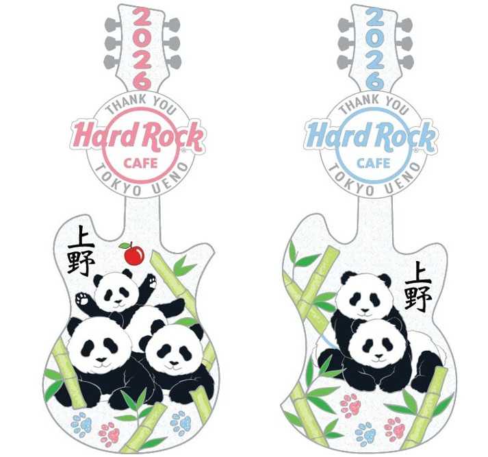 「ハードロックカフェ 上野駅東京」上野動物園ジャイアントパンダ送別記念「Thank you Panda Pin」発売