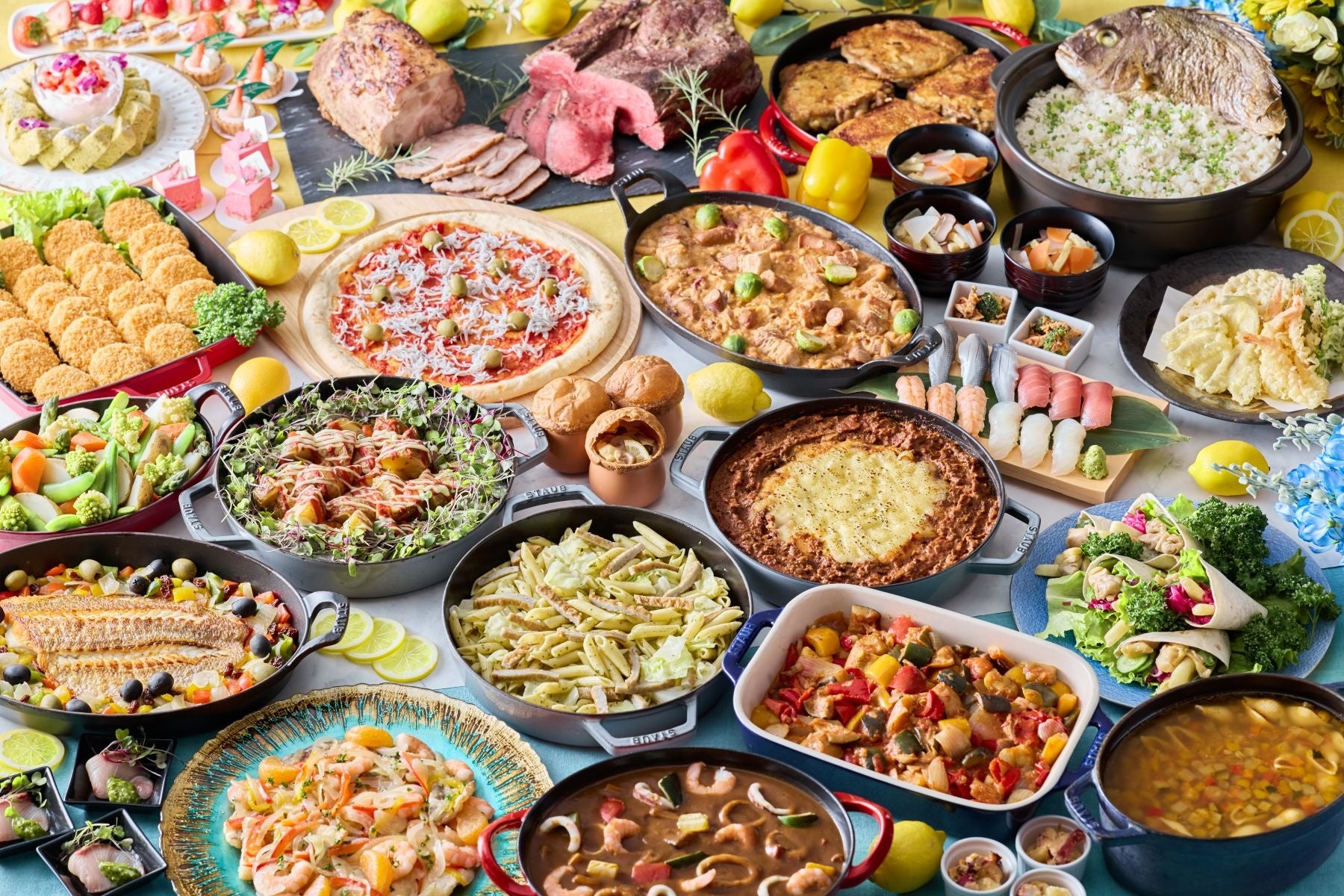 【名古屋】地中海の伝統料理や瀬戸内の食材を使用した“鯛めし・釜揚げしらすピッツァ”を楽しめる！苺や桜を使用した華やかな春色スイーツを満喫「地中海フェア～豊かな海の恵みと魅惑の苺スイーツ～第二弾」開催