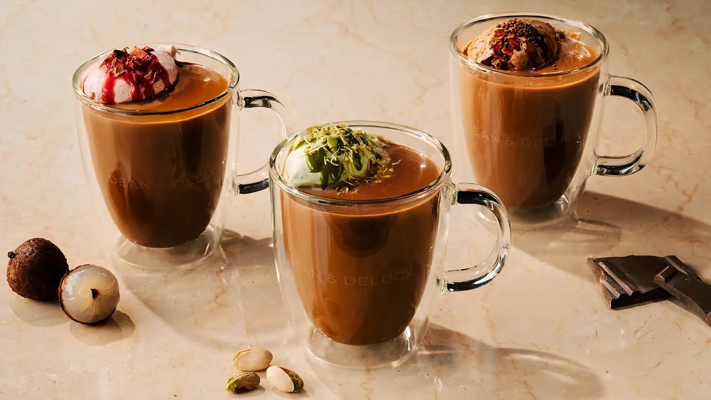 DEAN & DELUCA 岡山が贈る、香りと余韻をたのしむバレンタインチョコレートドリンク3種 1月15日（木）より発売。