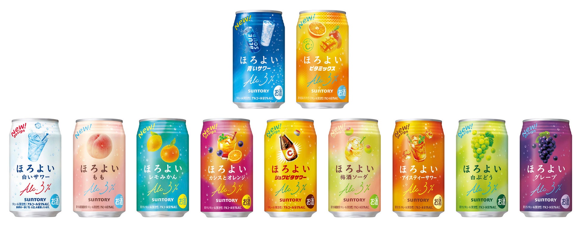 「ほろよい〈青いサワー〉」「同〈ビタミックス〉」新発売