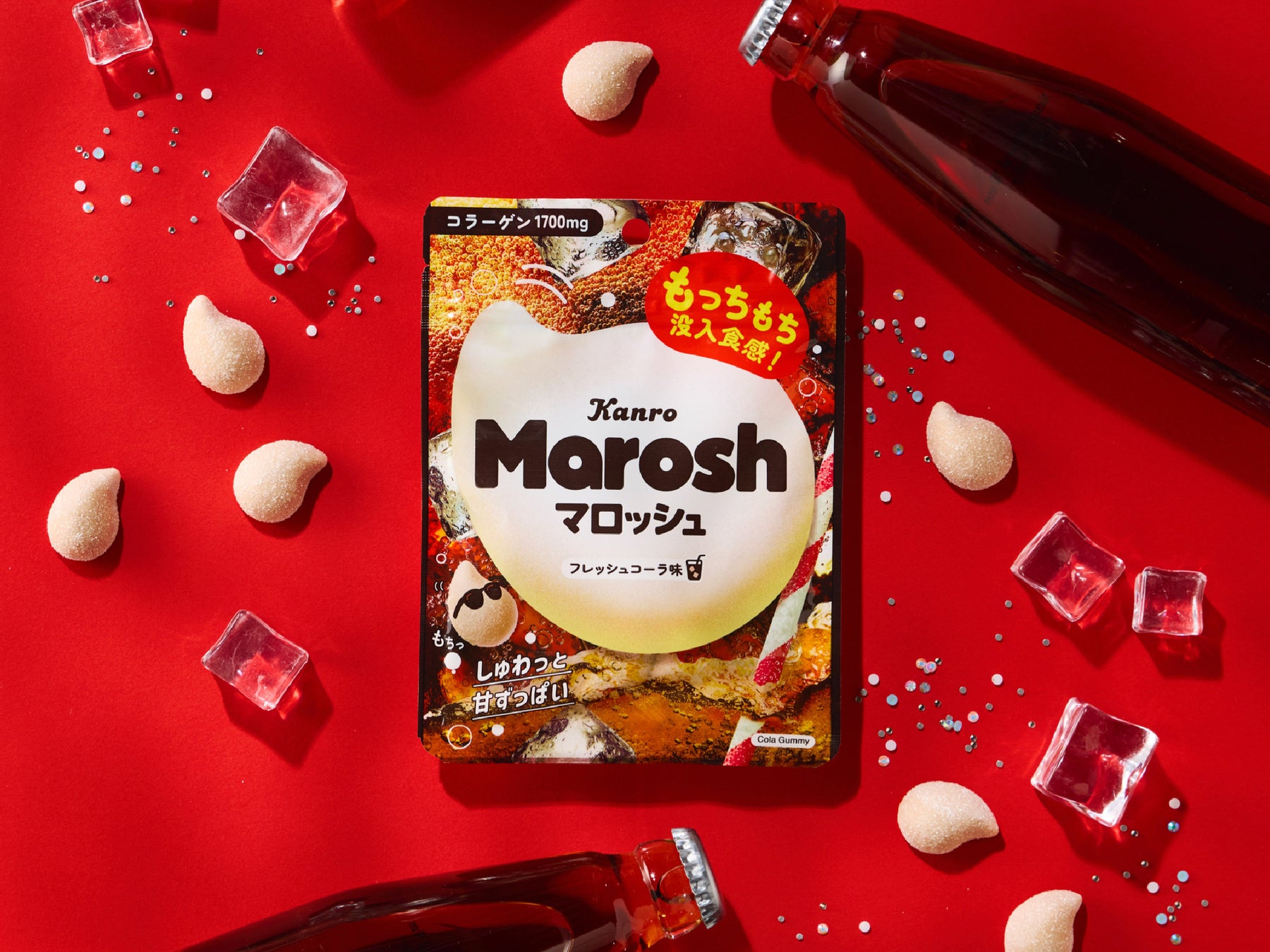 もっちもち没入食感グミ「マロッシュ」　大好評のフレーバーがリニューアル　カンロ 「マロッシュ フレッシュコーラ味」 発売