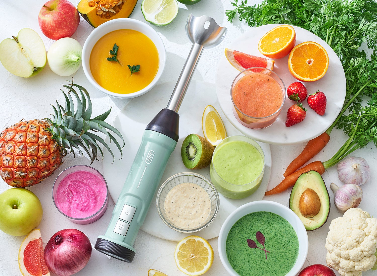 USB充電式でコードレス！キッチンや食卓など場所を選ばず快適に使える「Toffy コードレスハンドブレンダー」発売