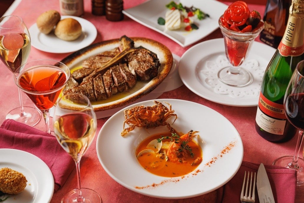 ニューヨークの名門ステーキハウス「ベンジャミンステーキハウス」東京六本木店にて深紅のアメリカンなバレンタインコースを期間限定で提供
