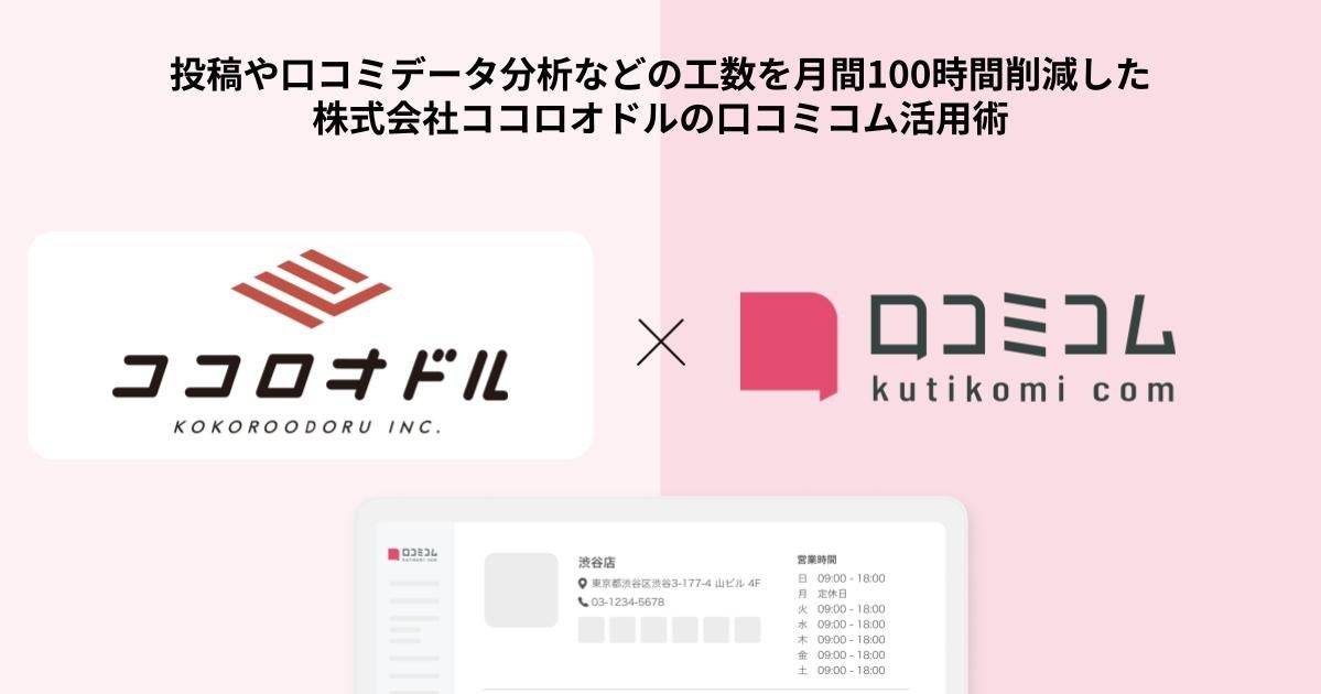 イタリアンレストランやアジアンダイニングカフェ、ラーメン屋などを展開する株式会社ココロオドルが、ツールを活用して月間100時間の工数削減に成功した事例を公開