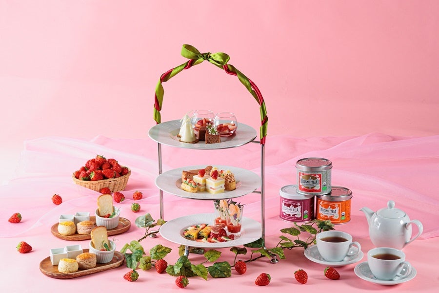 【都ホテル 四日市】期間限定！甘酸っぱく華やかな『苺』を贅沢に使った春のアフタヌーンティーを販売