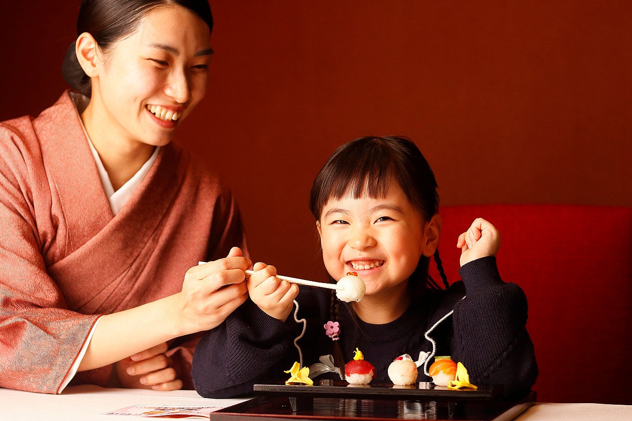 なだ万「お子様懐石」3,000円（税サ込）を期間限定でご提供。2月1日（日）～3月31日（火）