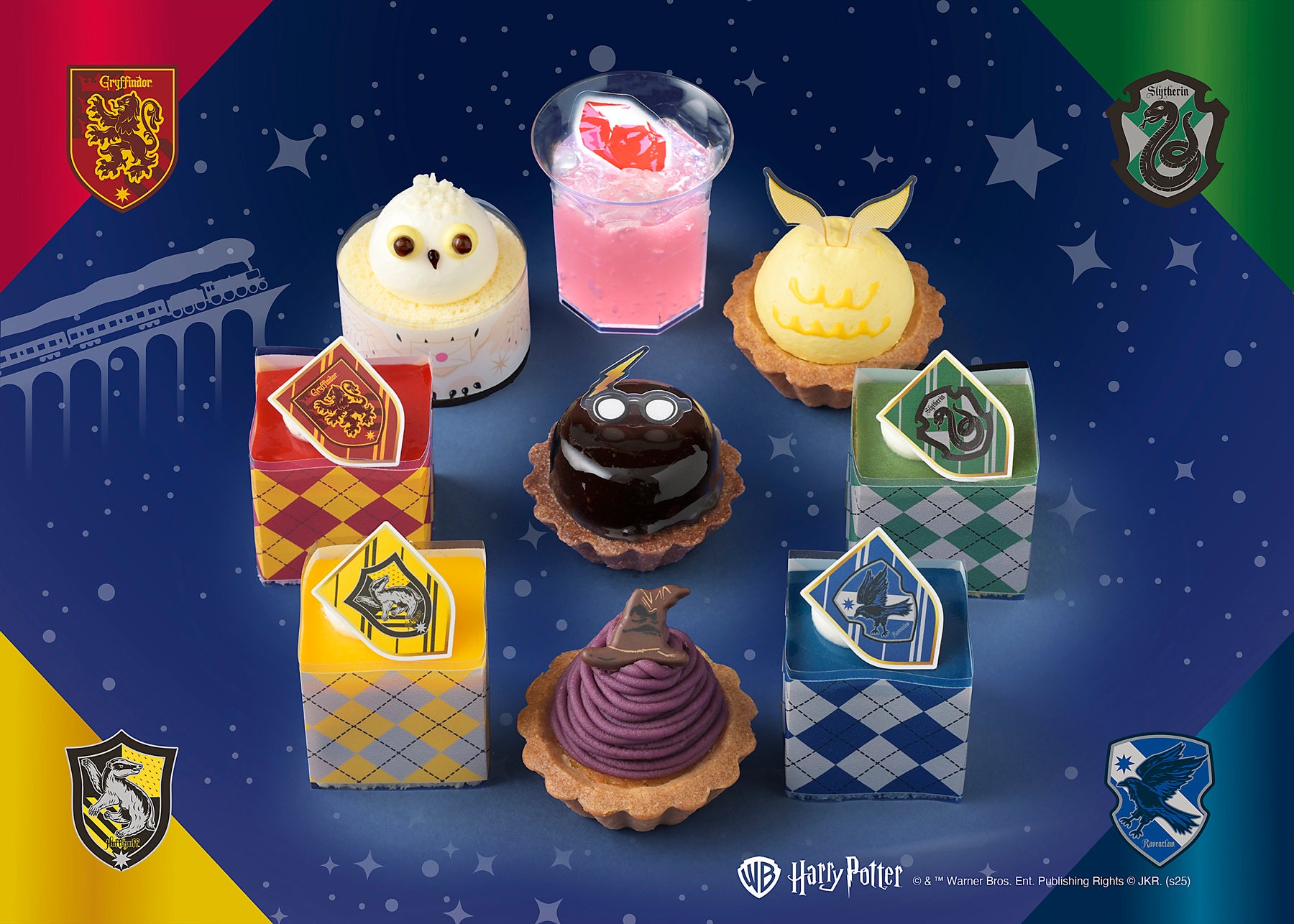 【銀座コージーコーナー】ハリー・ポッターの魔法の世界を表現したプチケーキと焼菓子が期間・数量限定で再登場！
