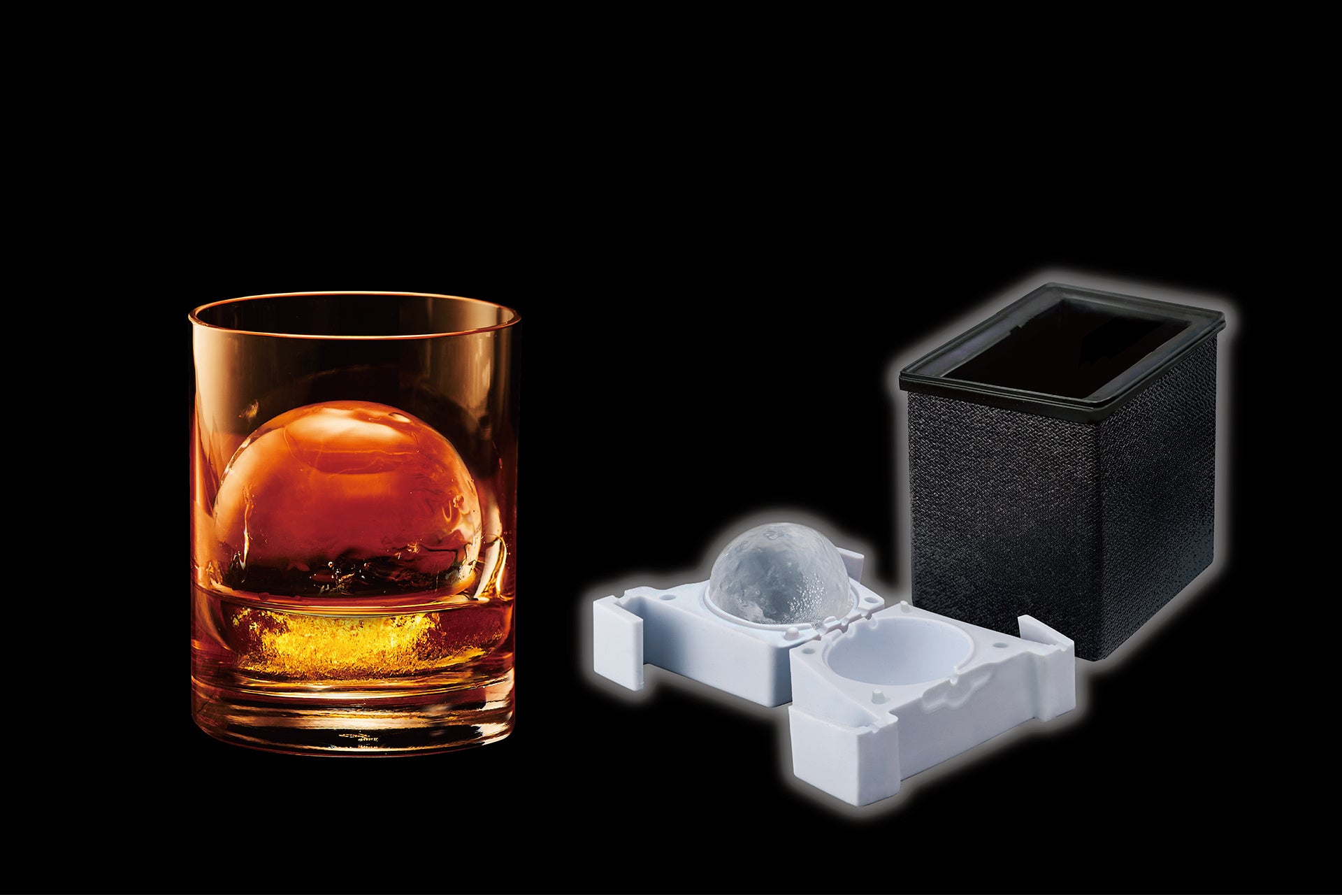 自宅にいながらバー気分を味わえる！透明度の高い丸い氷が作れる製氷器「大人の透明まる氷」から愛用者待望の1個タイプを発売