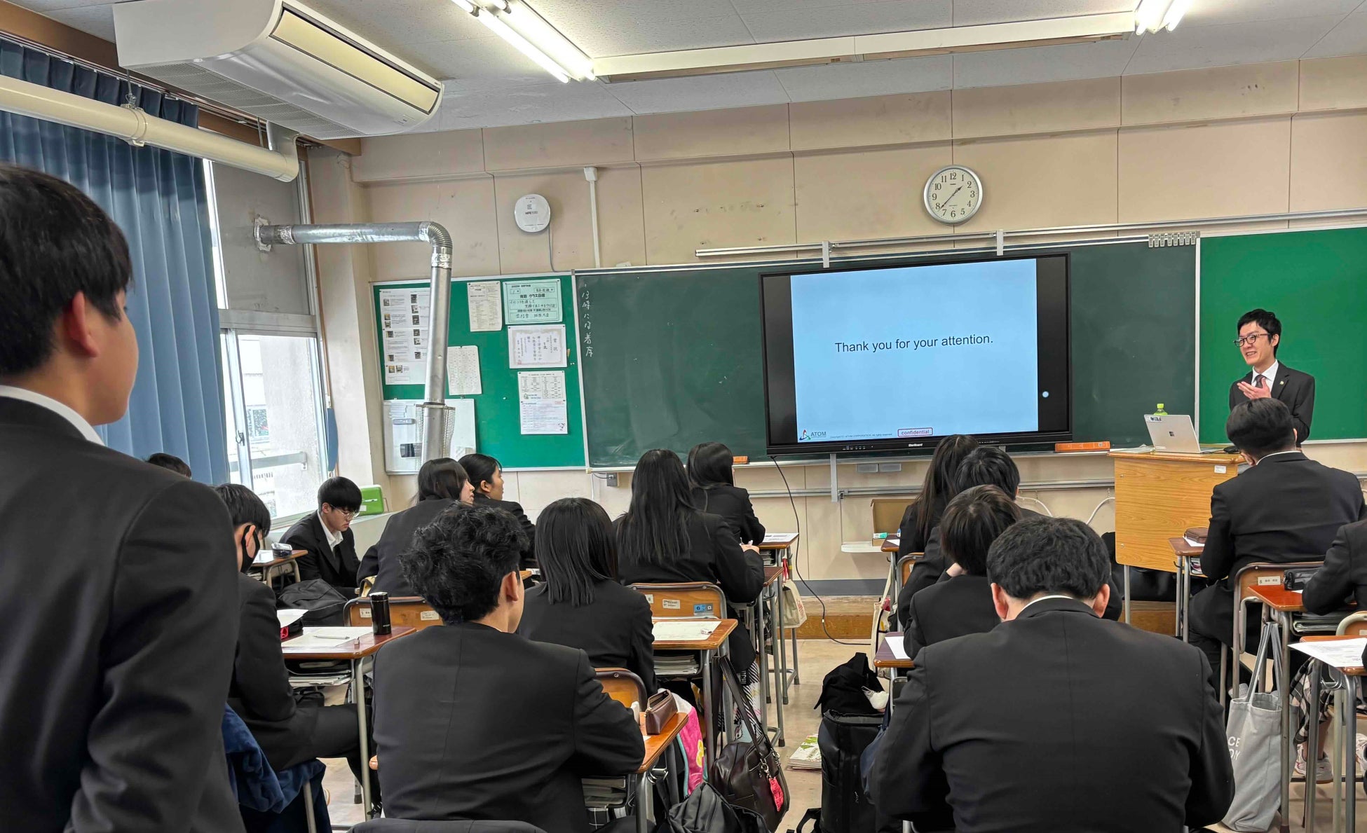 株式会社アトムと福井県との産業振興に関する連携協定企画。福井県立 福井農林高校 食品流通科にて特別授業実施