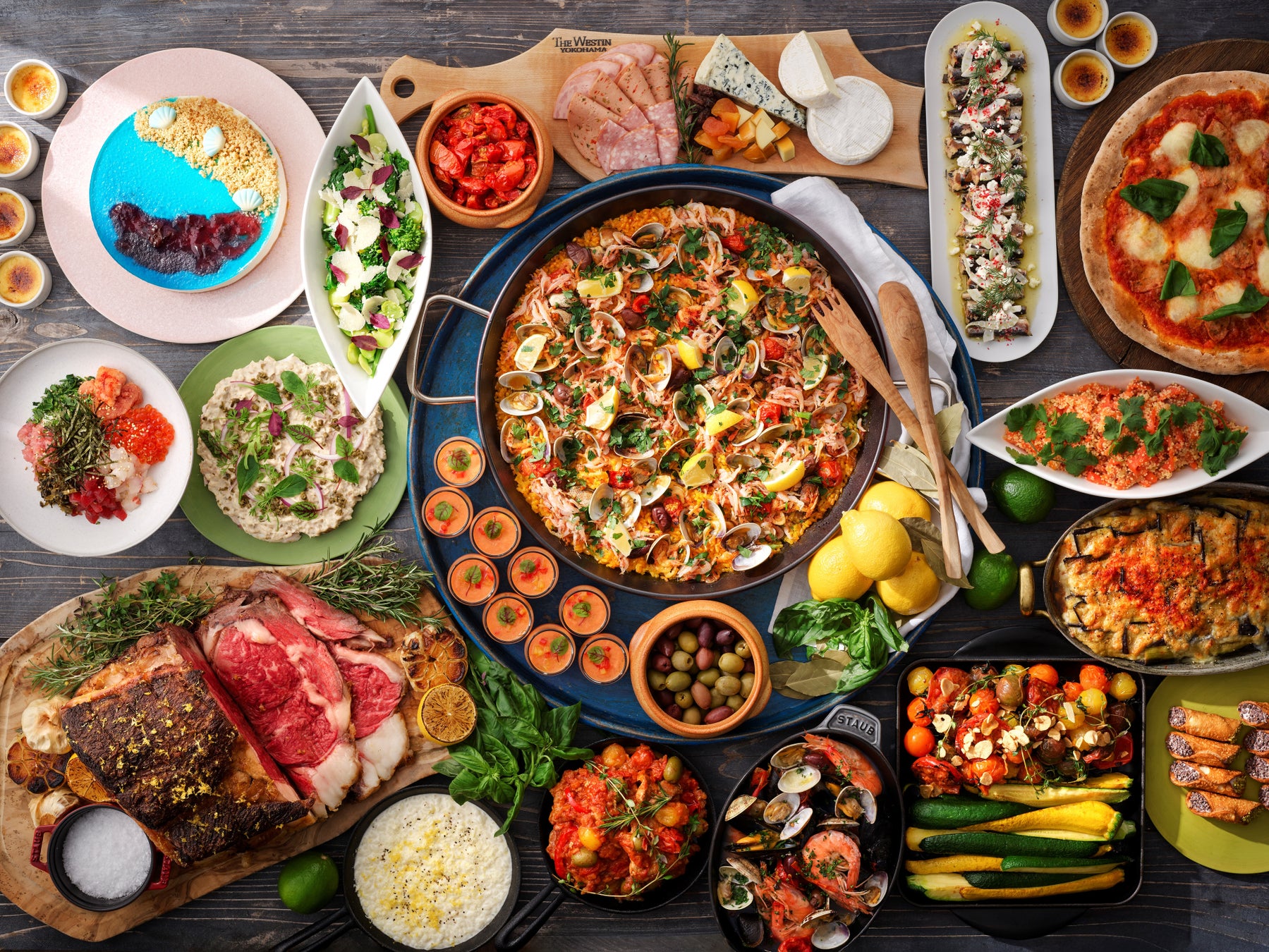 【ウェスティンホテル横浜】美食の世界航海は地中海へ。パシフィック・テーブル「春を彩る地中海ビュッフェ」4月1日開始。