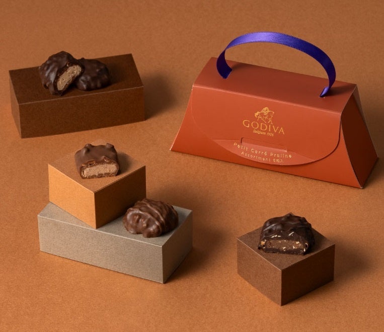 2026年 ホワイトデーに向けた、日常を特別なひとときに変えてくれるゴディバならではの上品なプラリネ　ゴディバ「プティ カレ プラリネ アソートメント」登場