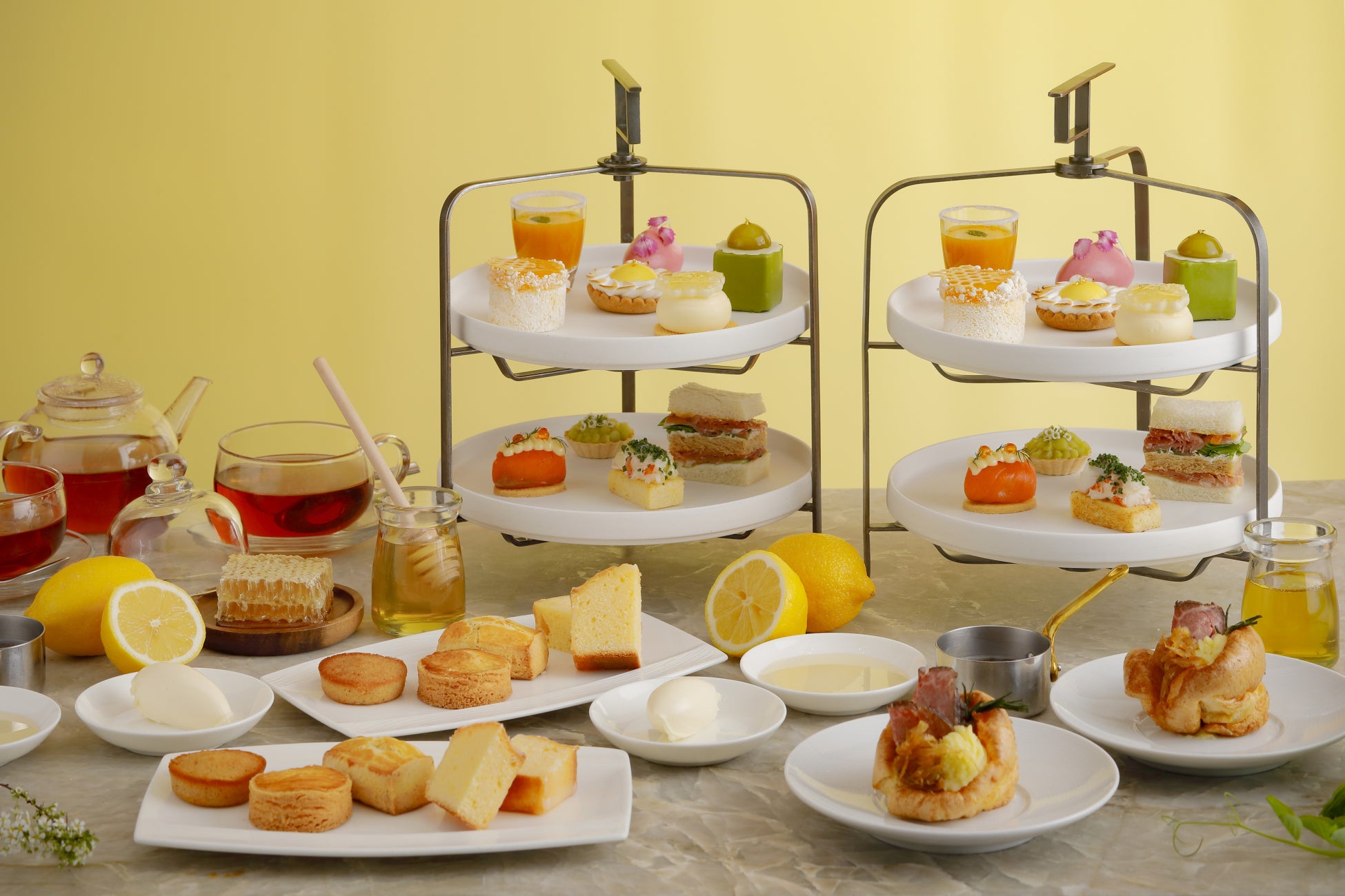 【フォーシーズンズホテル京都】3月1日（日）よりスタート「レモン＆ハニーアフタヌーンティー」