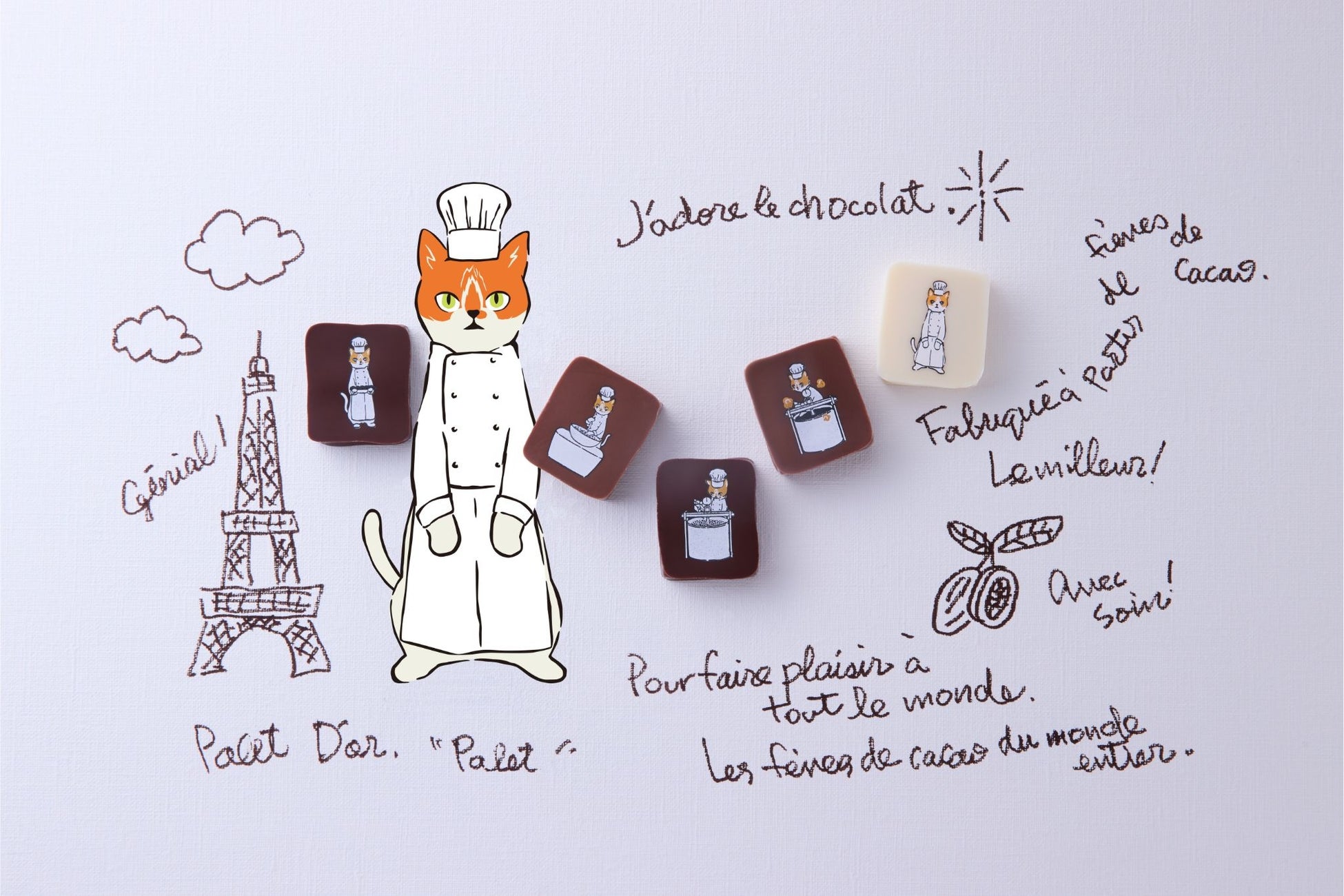 【ショコラティエ パレドオール】２月２２日猫の日に新発売！猫ショコラティエのショコラBOXとオリジナルグッズ