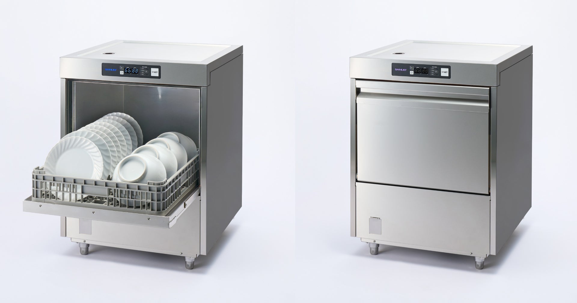 日本洗浄機｜省スペース＆高処理 アンダーカウンタータイプの小型自動食器洗浄機を新発売