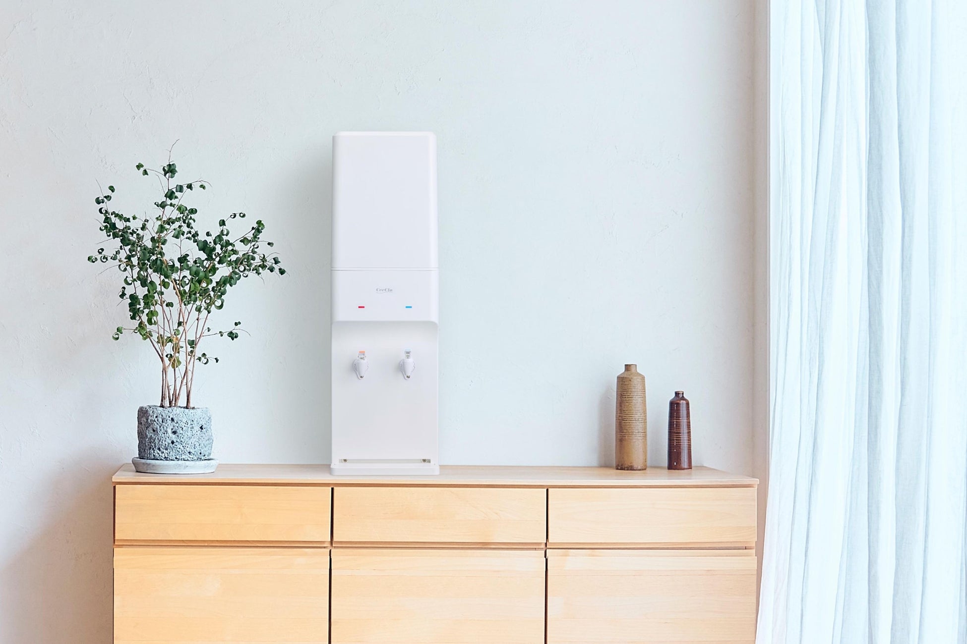 新型の卓上ウォーターサーバー「クリクラYori」登場