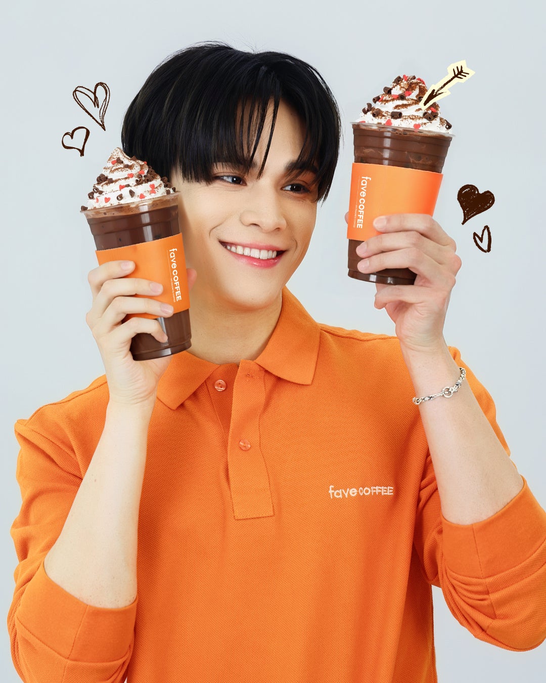 ONE PACTのJAY CHANG（ジェイ・チャン）がfave COFFEE心斎橋アメ村店で1日店長！2/14バレンタインイベント開催！限定ドリンク購入で本人から手渡し＆限定グッズをプレゼント！