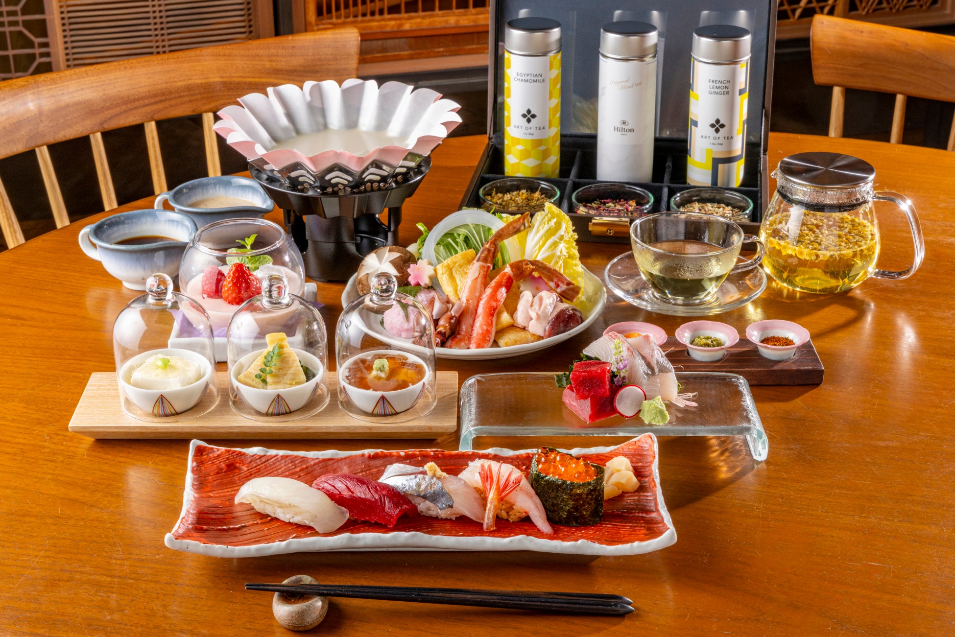 【ヒルトン東京】日本料理「十二颯」 桜美膳寿司