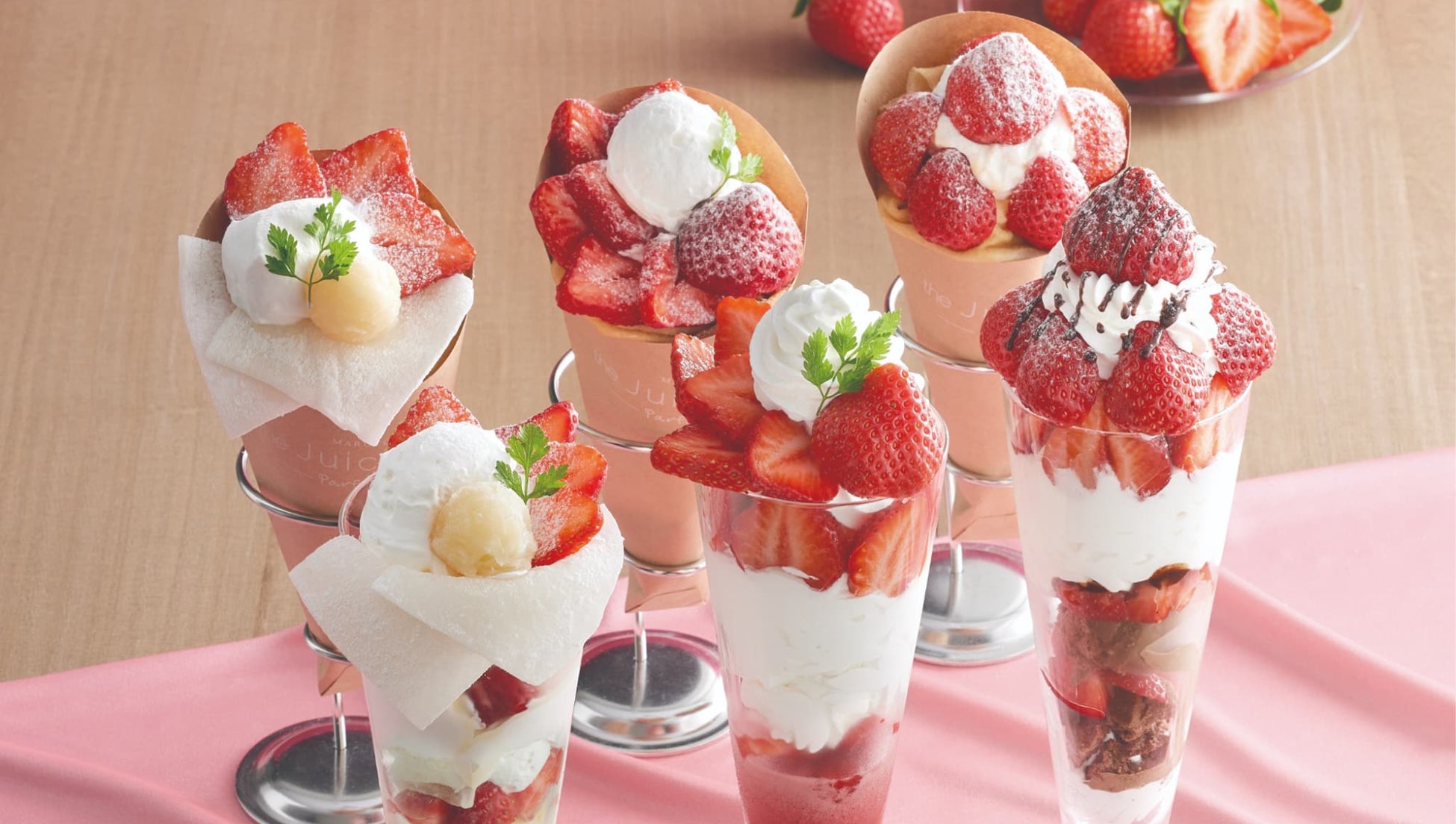 心斎橋で好評のストロベリーフェア、第2弾は“あまおう”限定で全店開催　2月15日より