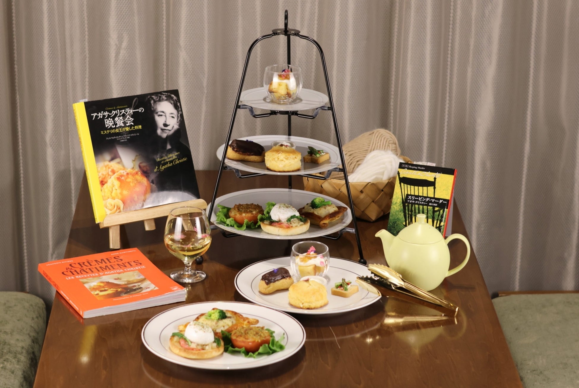 本好きが集まるカフェ「サロンクリスティ」、3月2日（月）よりアガサ・クリスティーの「ミス・マープル」がテーマの「イブニングティーセット」新メニューを提供開始
