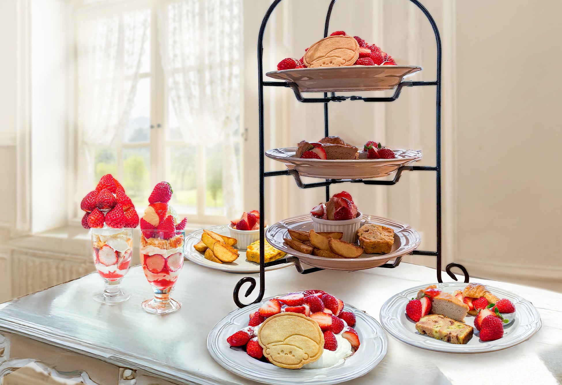 「いちごフェアは、物語からつくる」大阪ローカルカフェ『ぱんのいえ』ミニ絵本付きアフタヌーンティー含むスイーツ5種を3月4日より発売