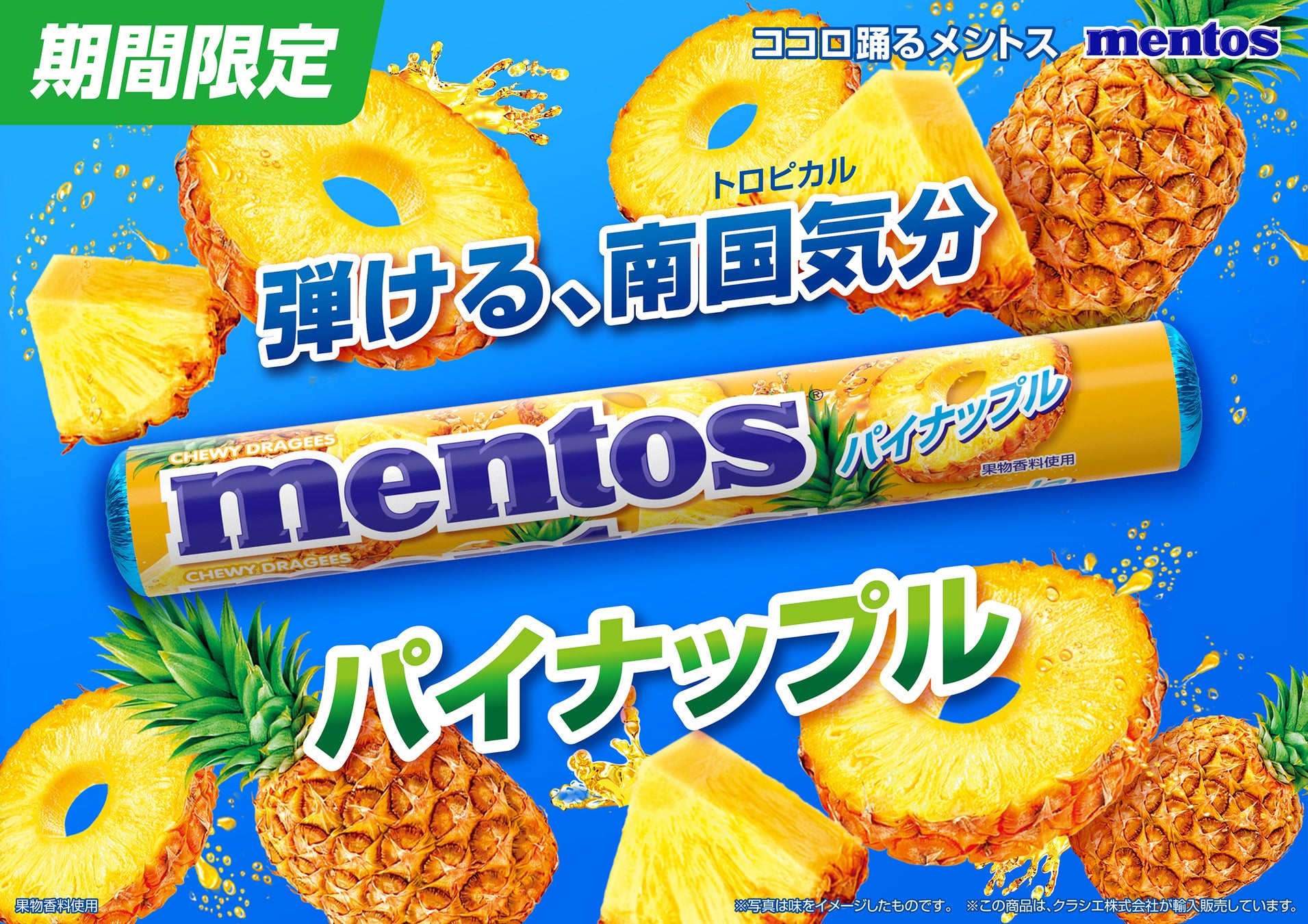 夏が待ちきれない！酸味と甘みのバランスがクセになる「メントス　パイナップル」が2026年3月16日(月)に登場！
