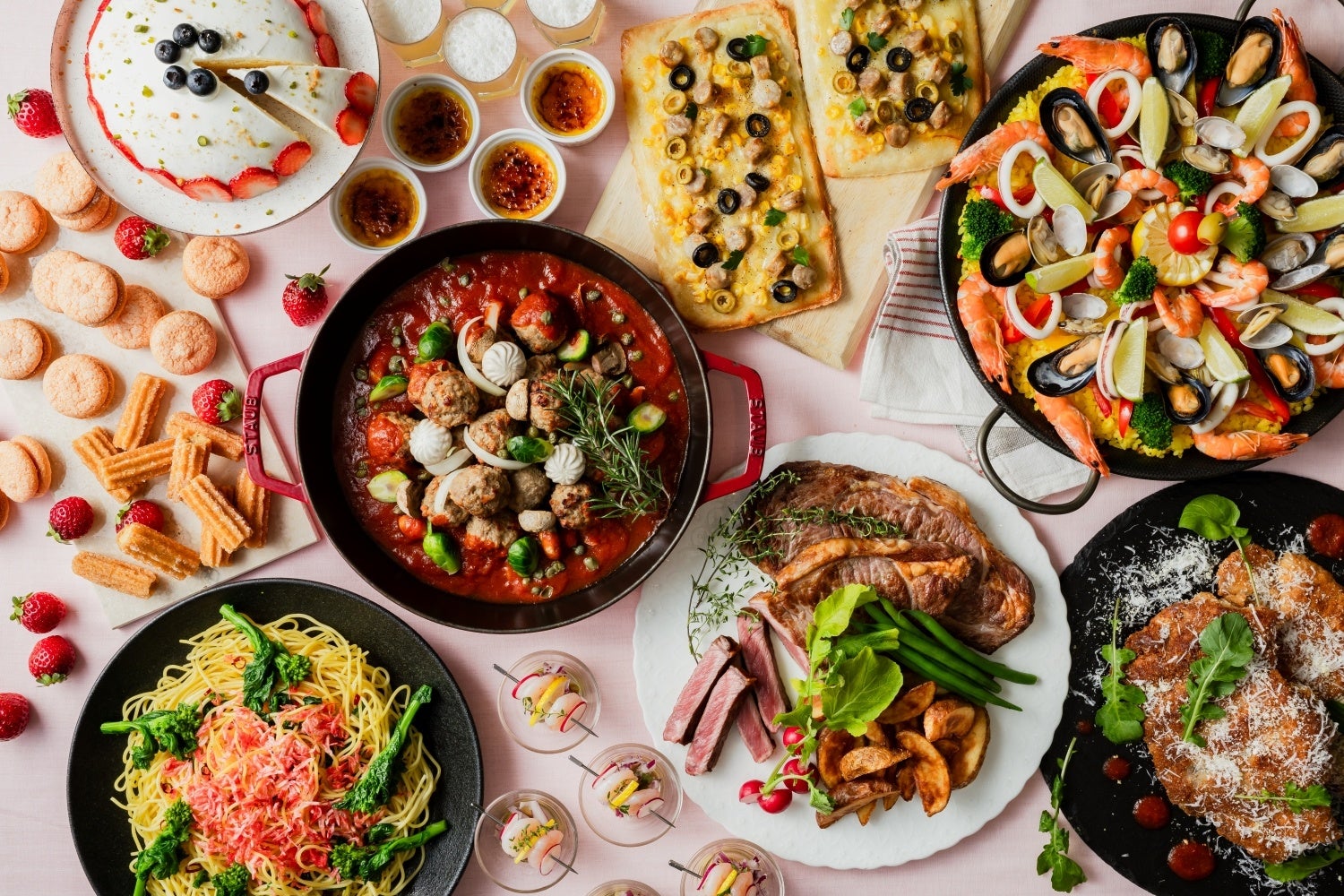 いちごと桜など期間限定春スイーツ4種を2026年3月1日(日)から提供