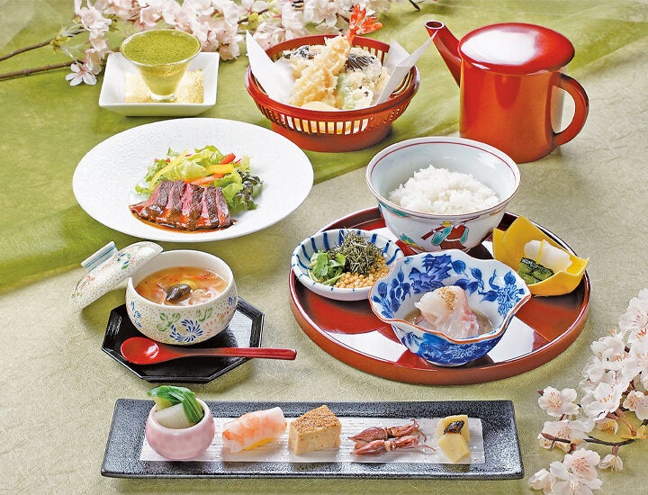 【明治記念館】ランチで春を先取り！煎茶ベースのお出汁の香りにほっとひと息。レストラン「羽衣」平日限定“春の鯛茶漬け会席”はじめます（３月２日より）