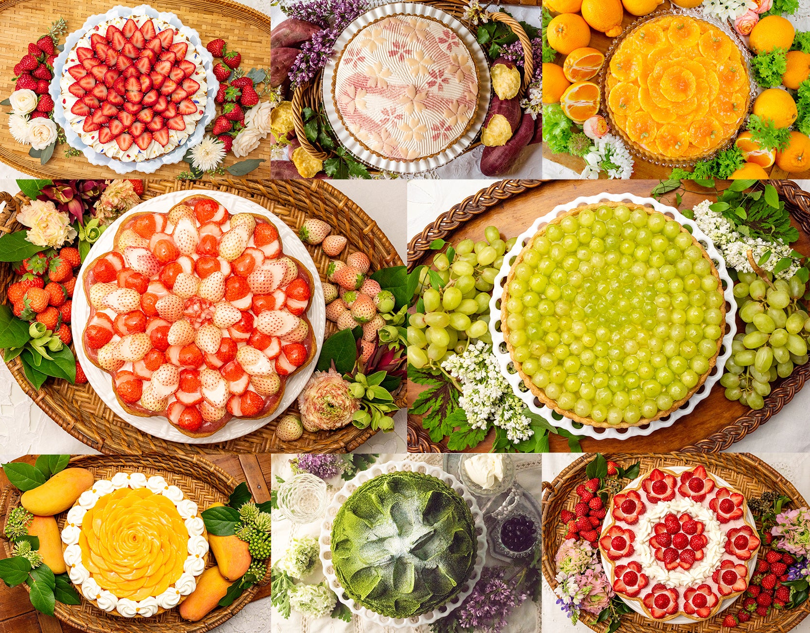 【キル フェ ボン】＜春メニュー＞やわらかな春の気配とともにお届けする、旬のイチゴや柑橘が彩る季節限定タルト登場！