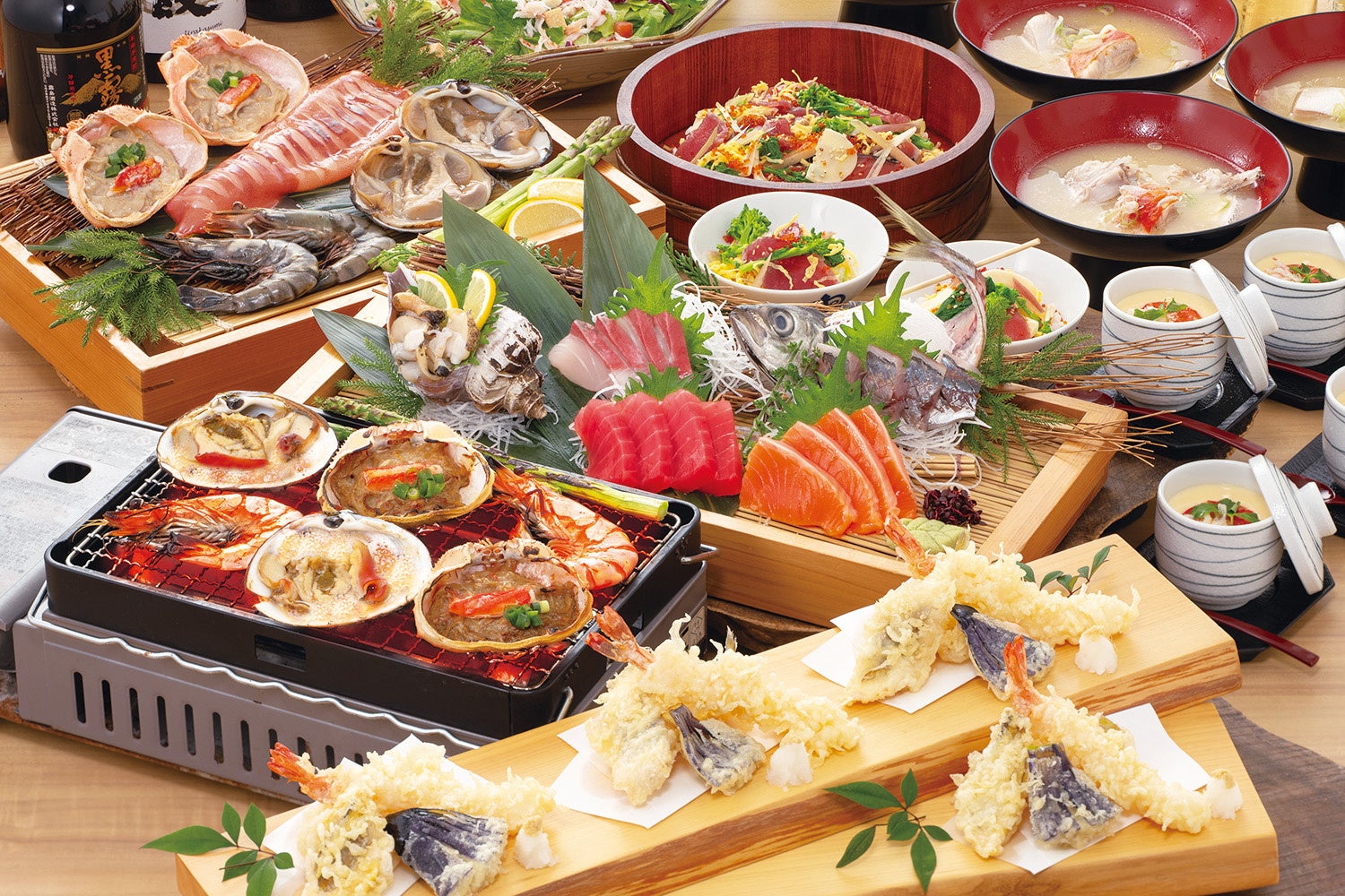 【比べてください鮮度と品質!】浜焼き海鮮居酒屋『大庄水産』3/1からの春の宴会コースが熱い!!