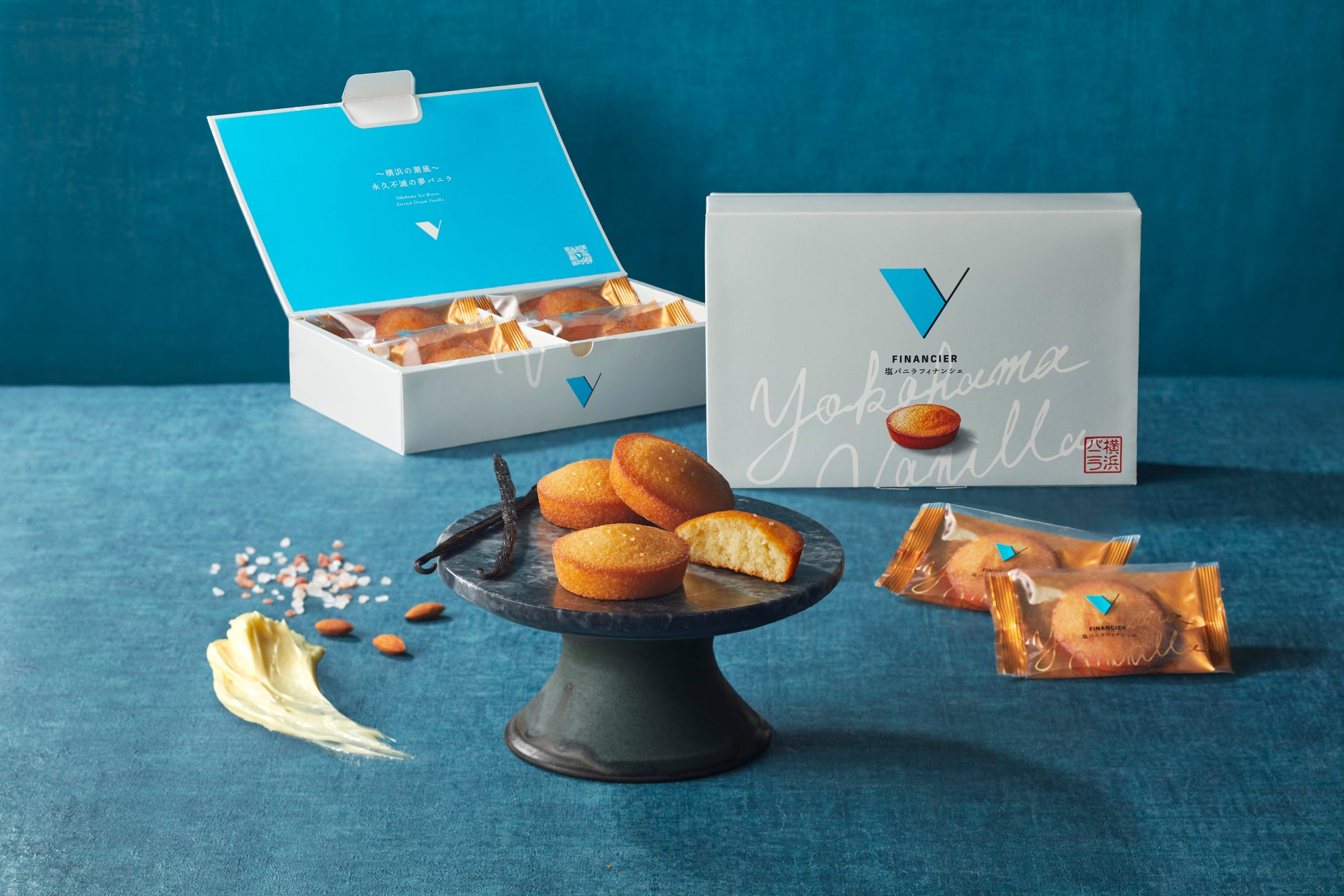 横浜バニラ、横浜ワールドポーターズ内ギフトショップ「GOODIES YOKOHAMA」にて「塩バニラフィナンシェ」「塩バニラクリーミーサブレ」の常設販売が決定！