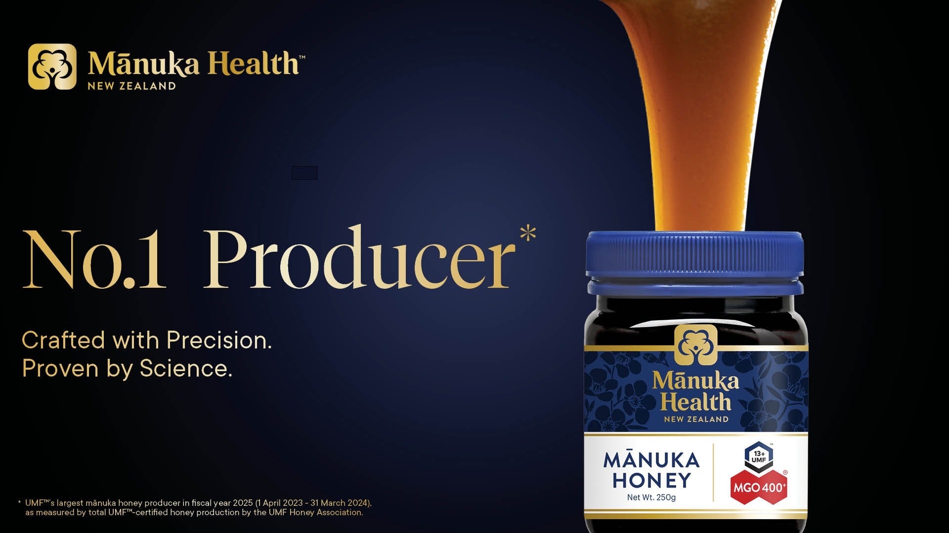 「Manuka Health（マヌカヘルス）」がUMF認定マヌカハニー生産者の中で生産量がNo.1に（2024年7月〜2025年6月）