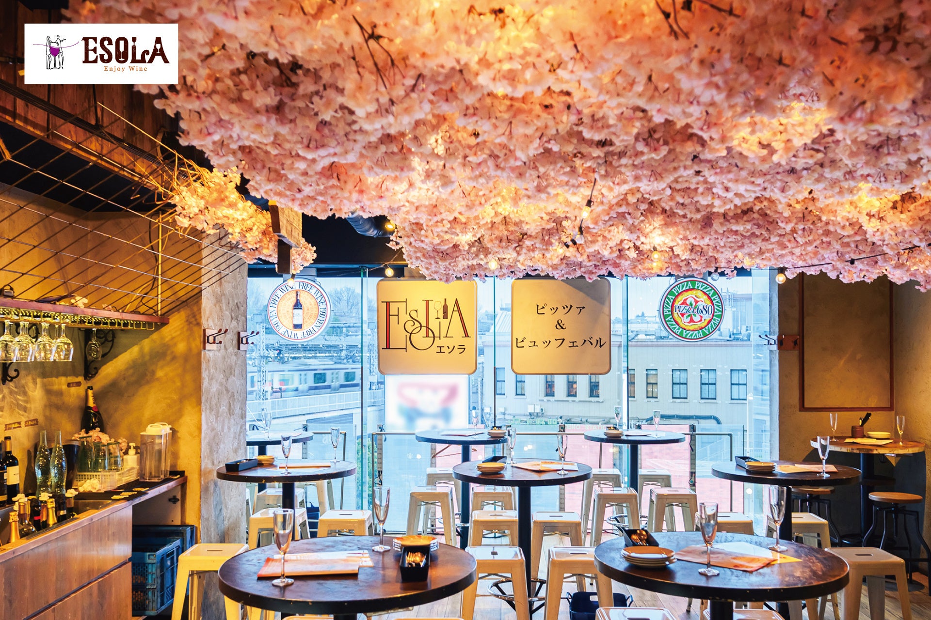 ワインビュッフェESOLAで3月3日（火）より『お花見ワインバル』がスタート