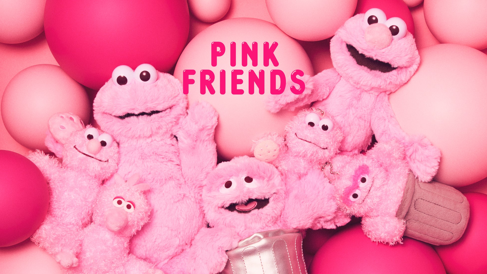 【セサミストリートマーケット】春のはじまりを一面ピンクで彩る「PINK FRIENDS」雑貨からカフェメニューまでキャラクターたちが全身ピンクカラーに染まった心ときめくコレクション〈3月19日(木)〉