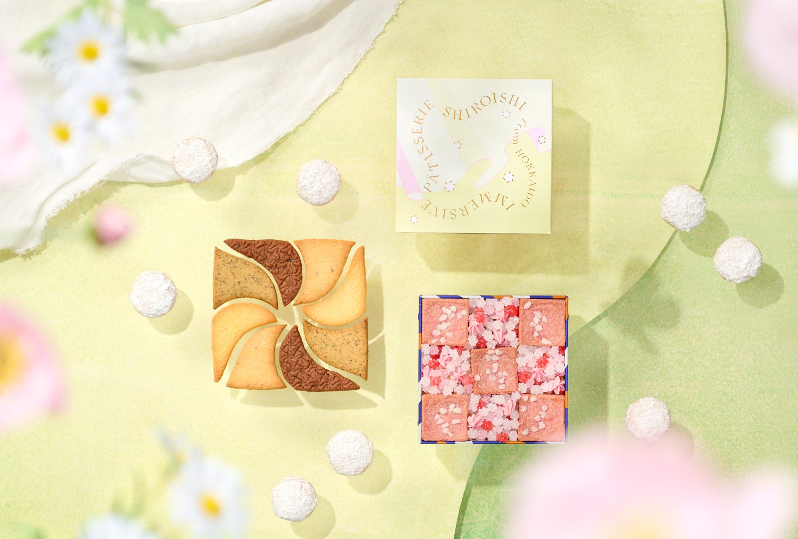 【期間限定】1時間で200缶を売り上げる、クッキー缶シリーズに新作！缶の中身は、花畑 !? あたたかな季節の色鮮やかな贈り物「しろいし洋菓子店のクッキー缶〜野花のスケッチ〜」